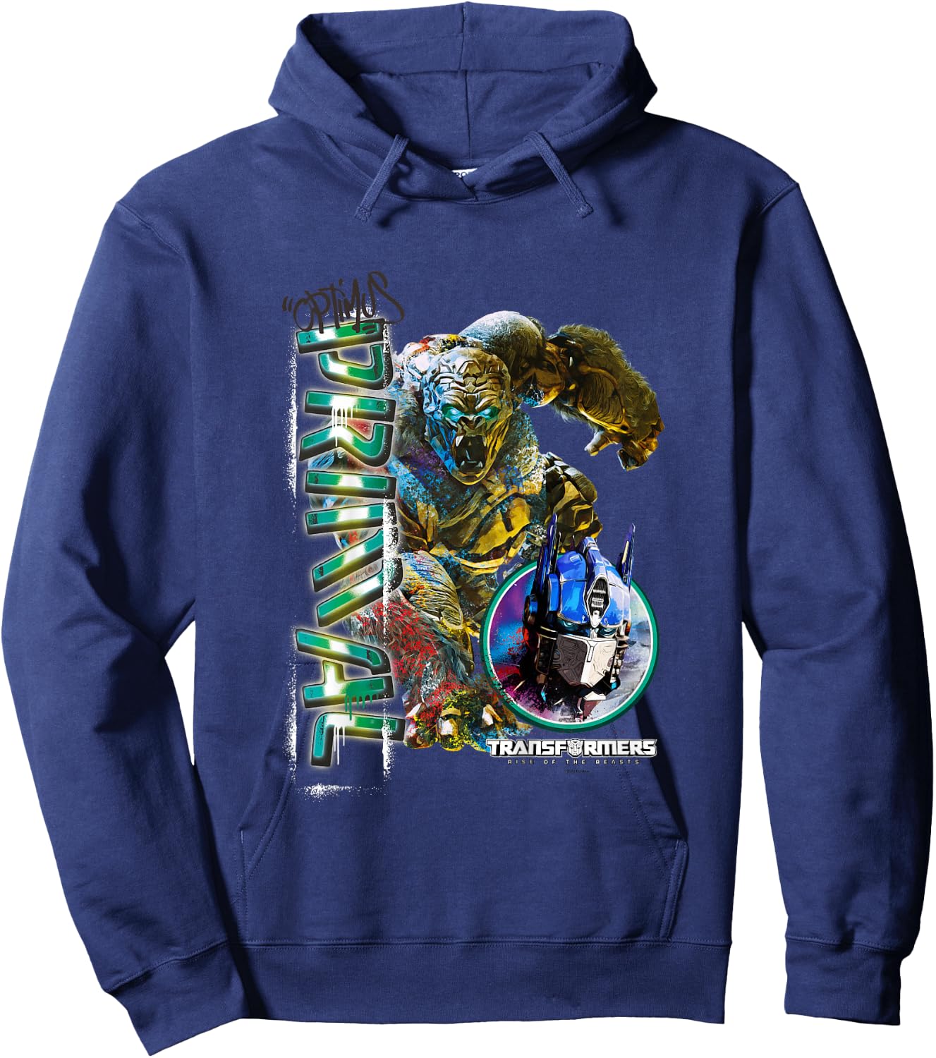 Kids Transformers: Rise of the Beasts Optimus Primal Urban Style Hoodie - Hoodie | Navy