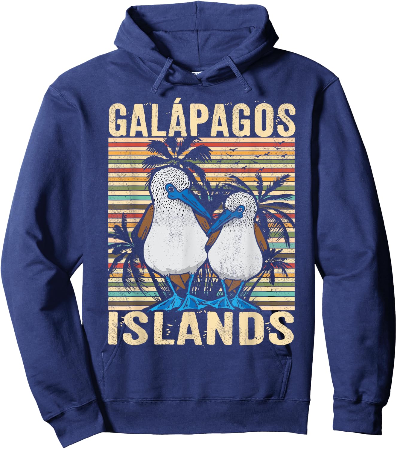 Galapagos Island Ecuador Blue Footed Booby Seabird Hoodie - Hoodie | Navy