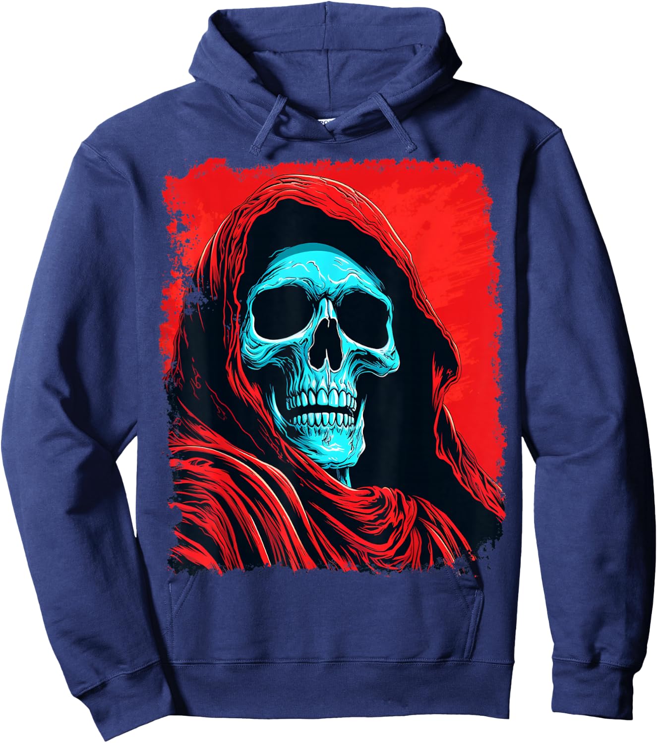 Death Grim Reaper Red Hoodie - Hoodie | Navy