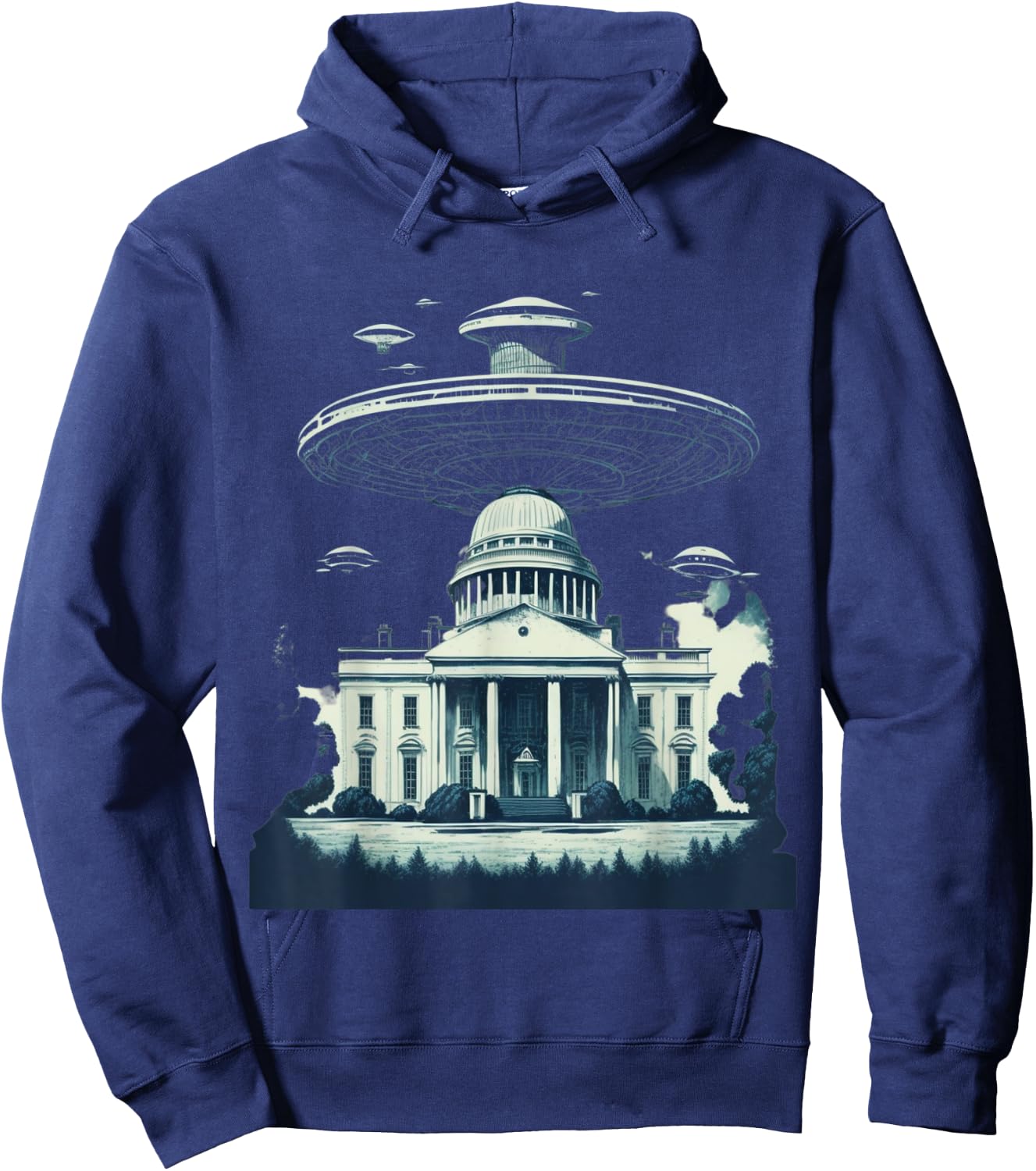 UFO at the White House Hoodie - Hoodie | Navy