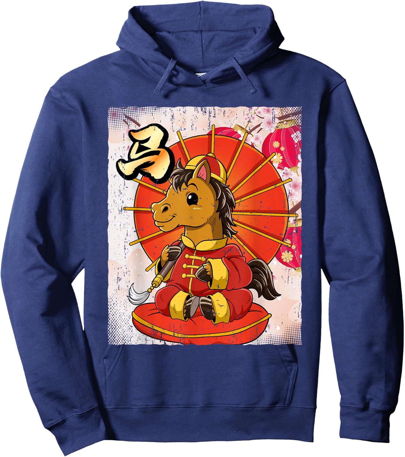 Year Of The Horse Chinese Lunar New Year Hoodie - Hoodie | Navy