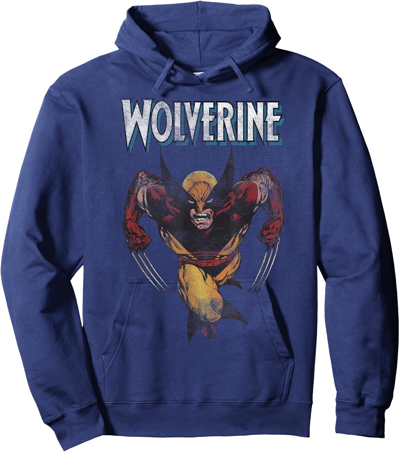 Marvel Wolverine Classic John Byrne Logan Comic Icon Hoodie - Hoodie | Navy