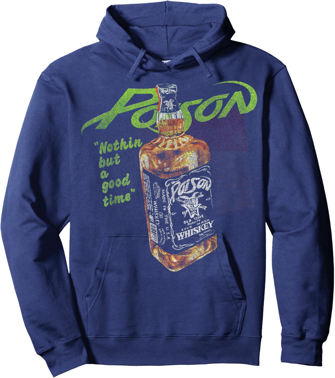 Poison - Nothin But A Good Time Hoodie - Hoodie | Navy