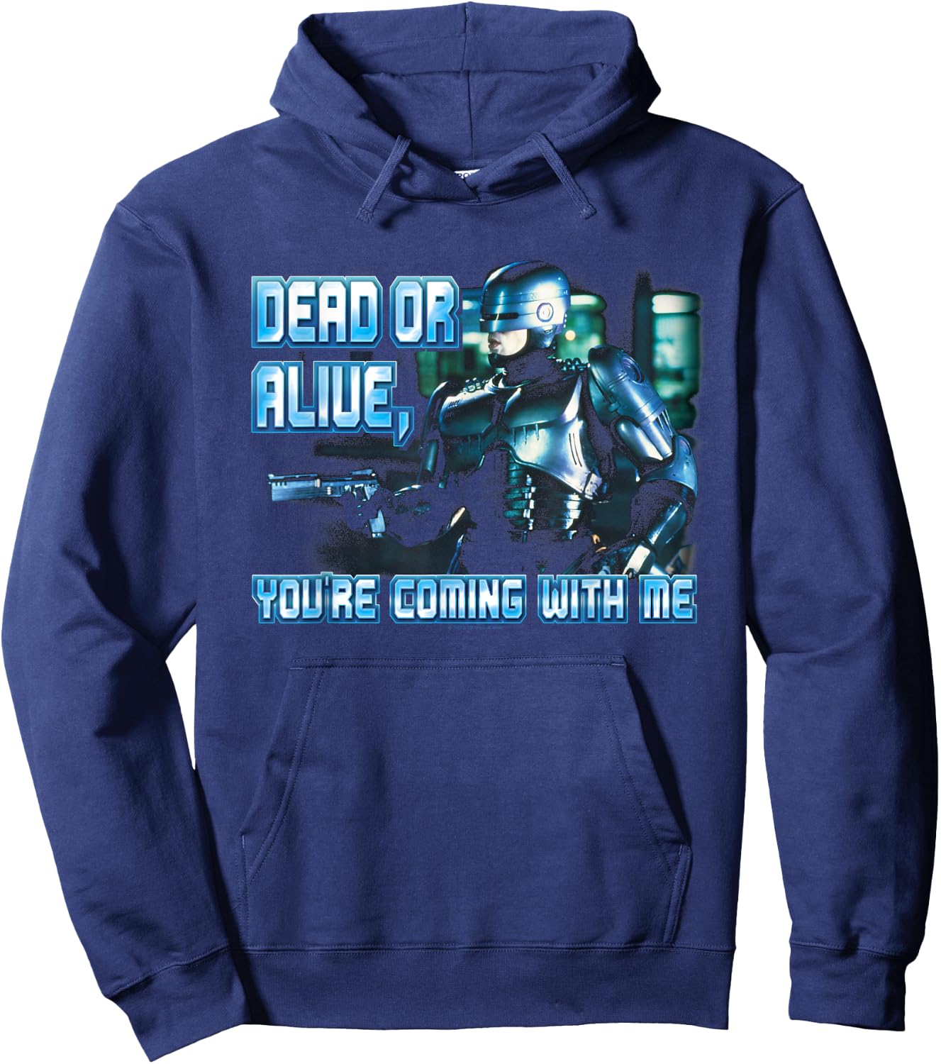Robocop Dead or Alive Hoodie - Hoodie | Navy