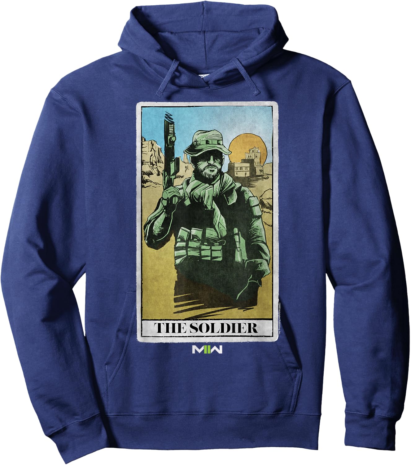 Call of Duty: Modern Warfare 2 The Soldier Desert Card Hoodie - Hoodie | Navy