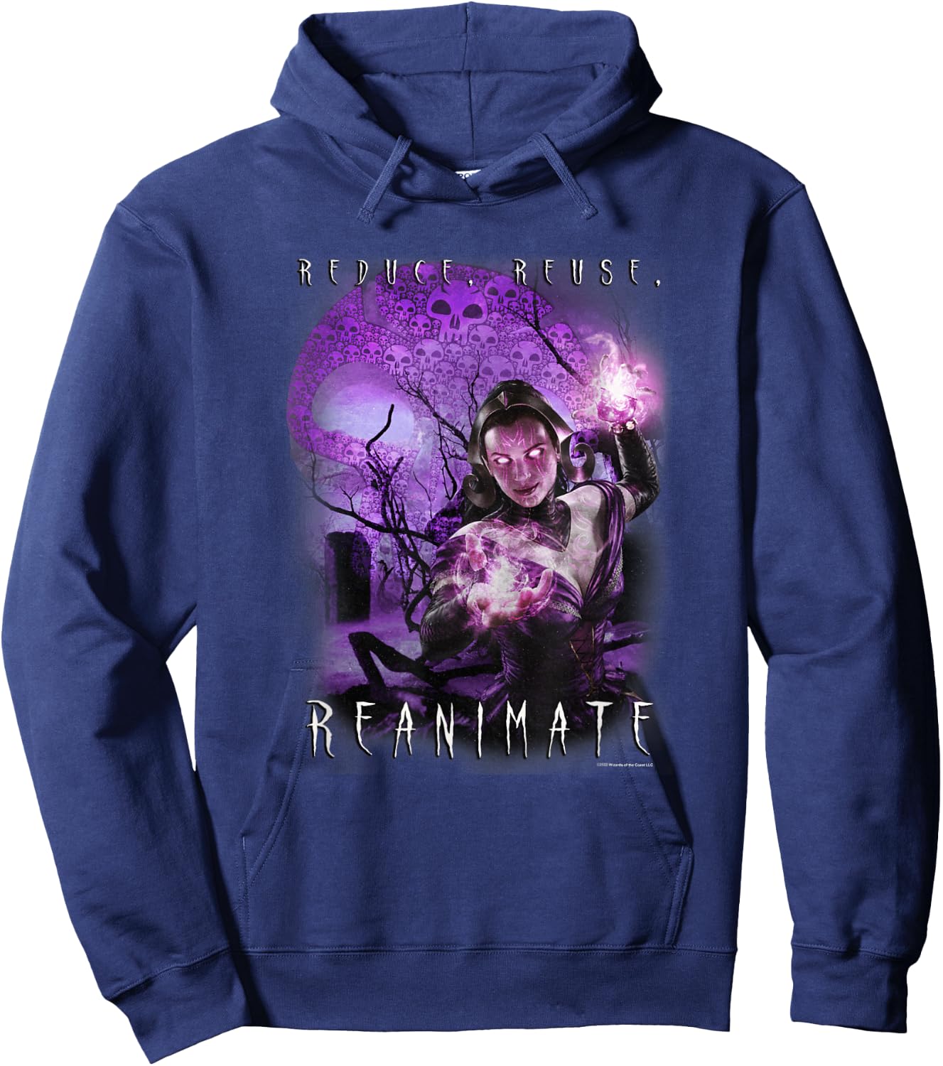 Magic: The Gathering Reduce Reuse Reanimate Liliana Vess Hoodie - Hoodie | Navy