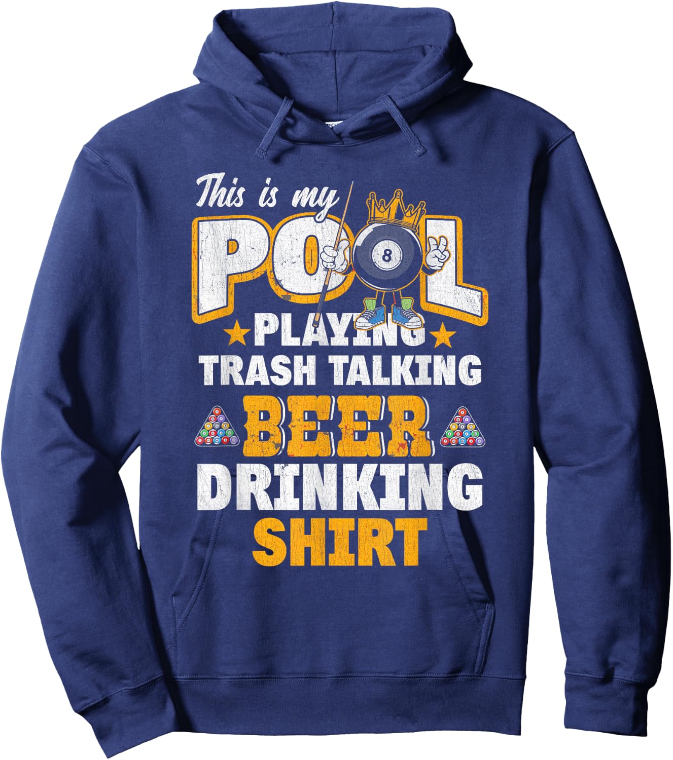 This Is My Pool Playing Trash Talking Beer Drinking Shirt Hoodie - Hoodie | Navy