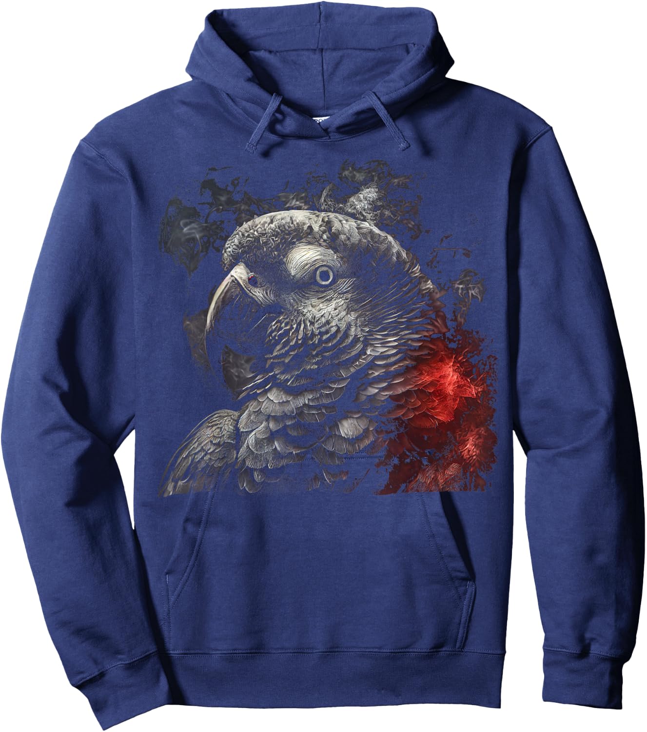 Beautiful African Grey Parrot Hoodie - Hoodie | Navy