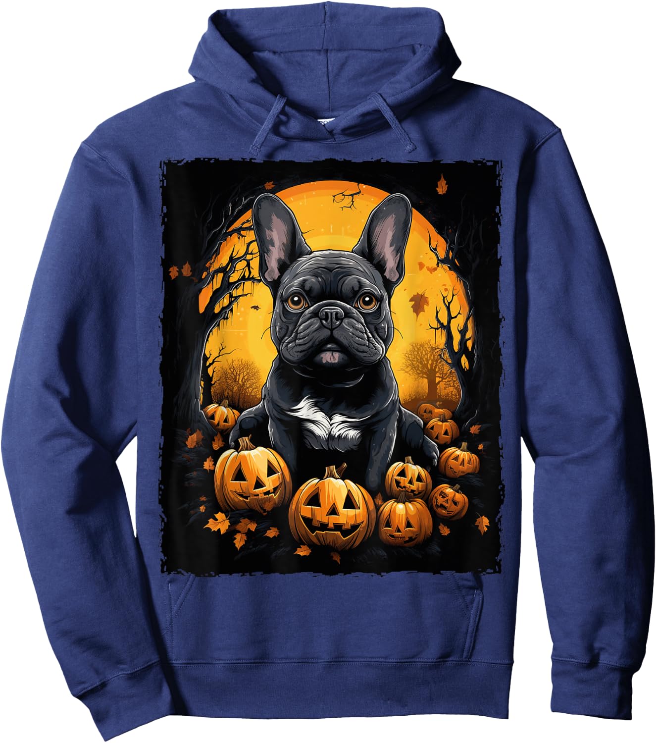 French Bulldog Halloween Hoodie - Hoodie | Navy