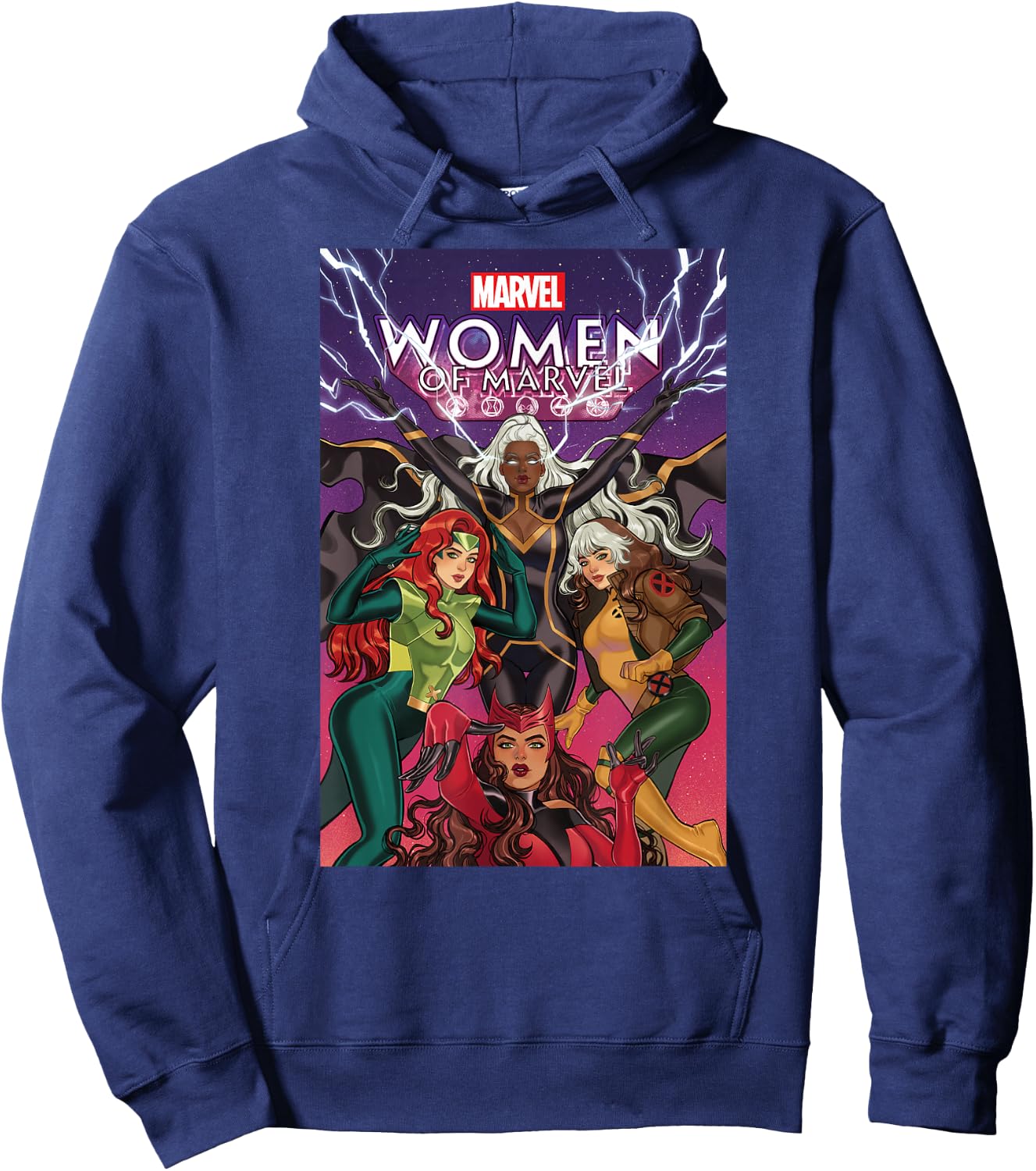 Marvel Women of Marvel Storm Rogue Jean Grey Scarlet Witch Hoodie - Hoodie | Navy