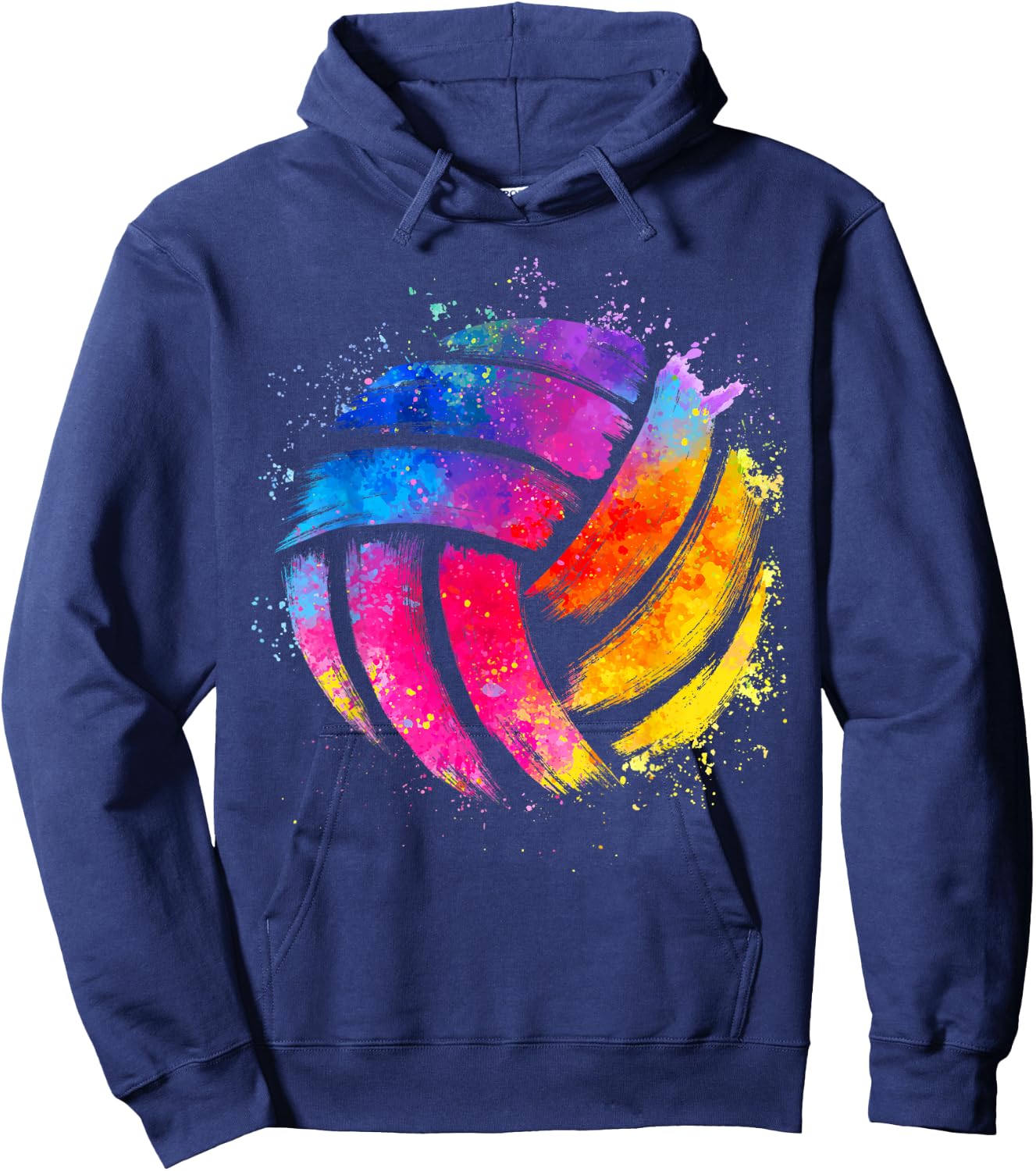 Funny Volleyball Art Women Boy Girl Volleyball Lover Hoodie - Hoodie | Navy