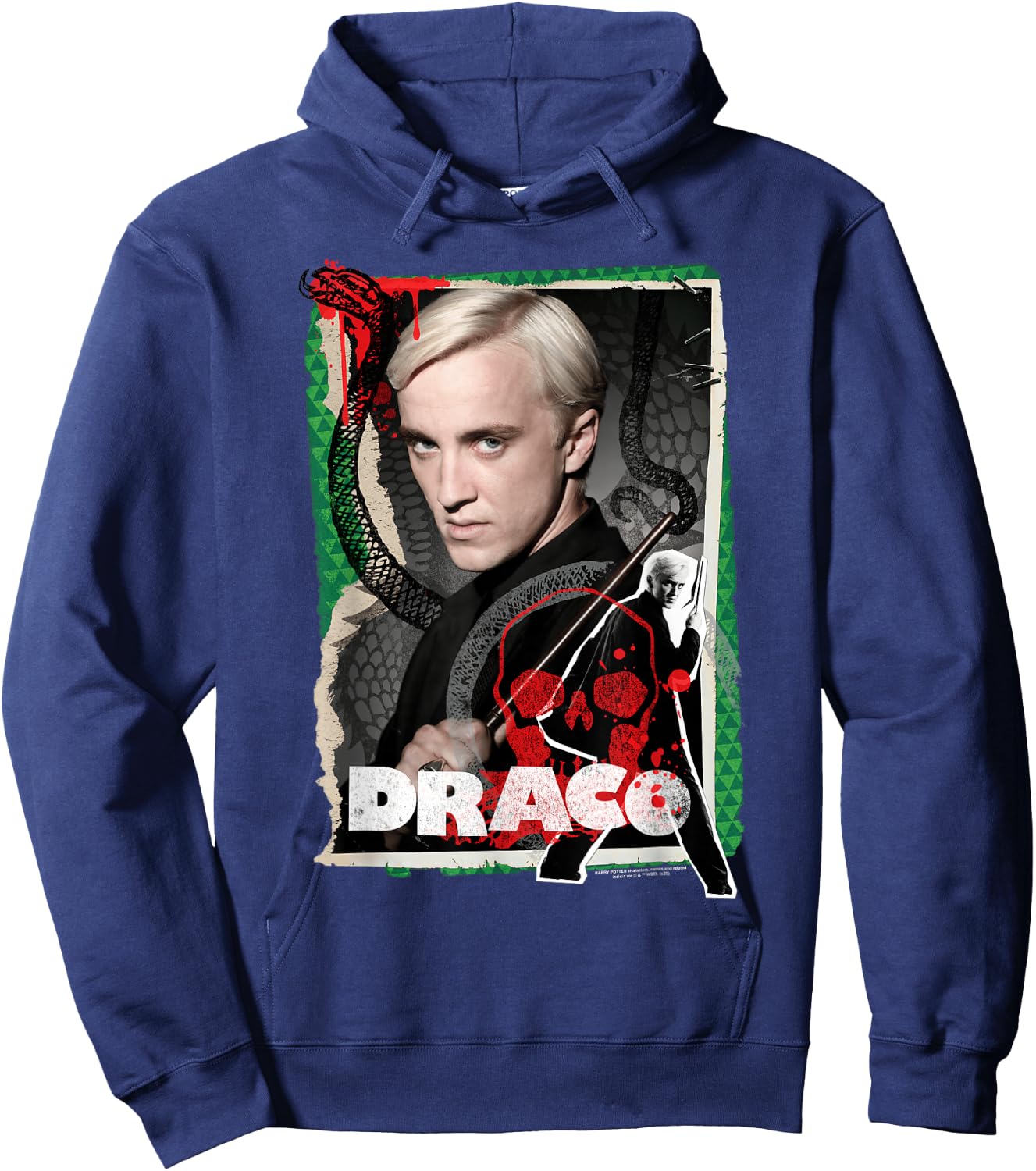 Harry Potter Draco Malfoy Photo Collage Hoodie - Hoodie | Navy