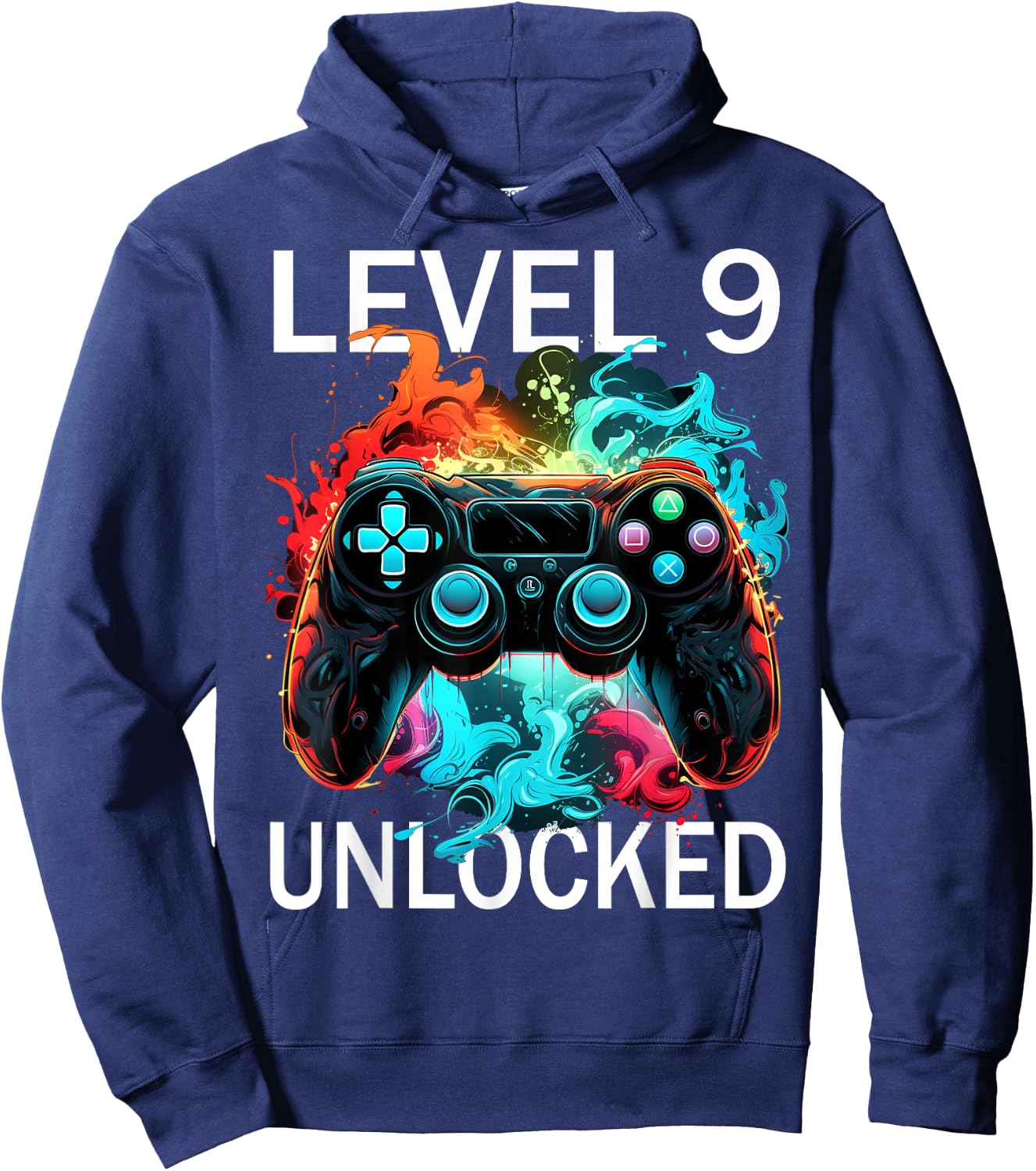 9th Birthday Game 9 Year Old Hoodie - Hoodie | Navy