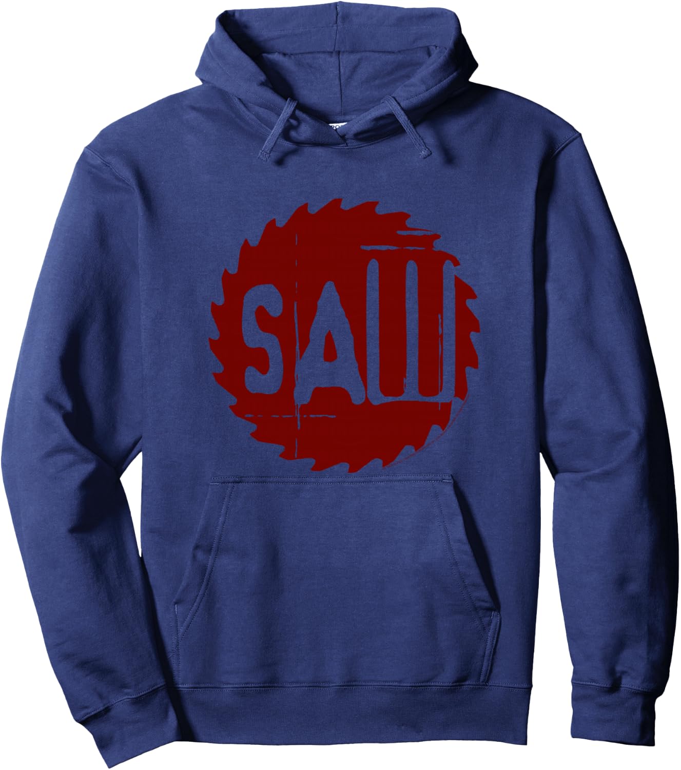 Saw Red Blade Logo Horror Movie Hoodie - Hoodie | Navy