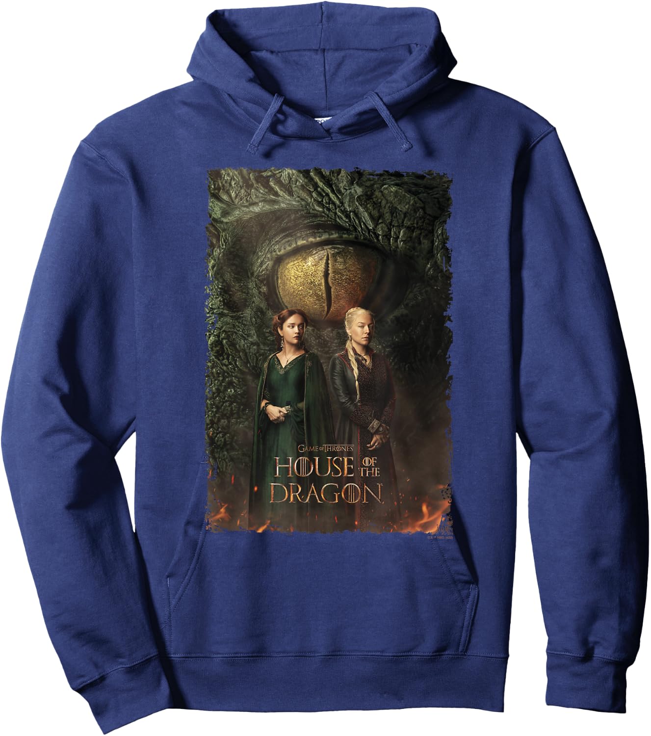 House of the Dragon Rhaenyra and Alicent Hoodie - Hoodie | Navy