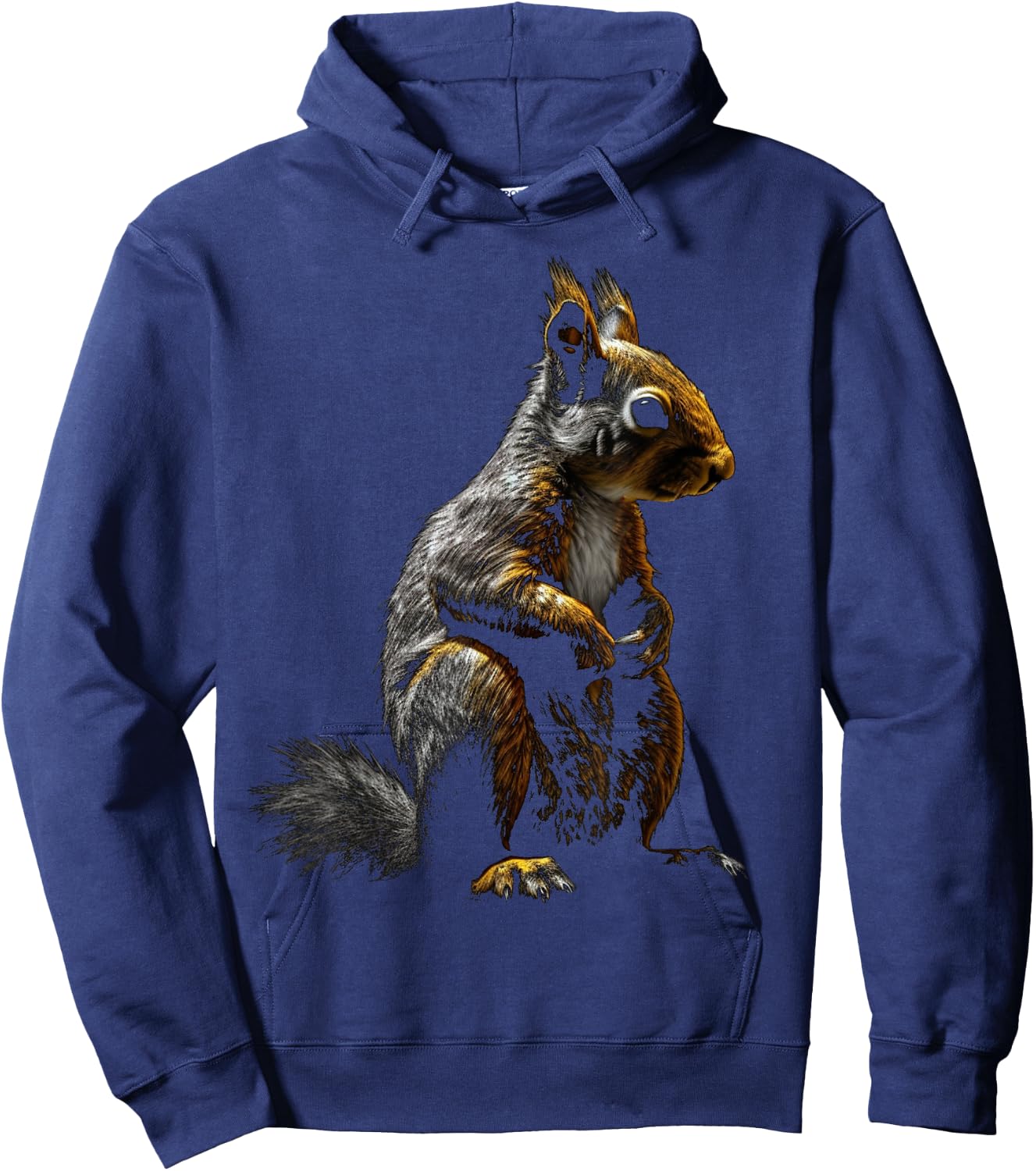 Squirrel Wild Animals Forest Art Animal Squirrel Hoodie - Hoodie | Navy