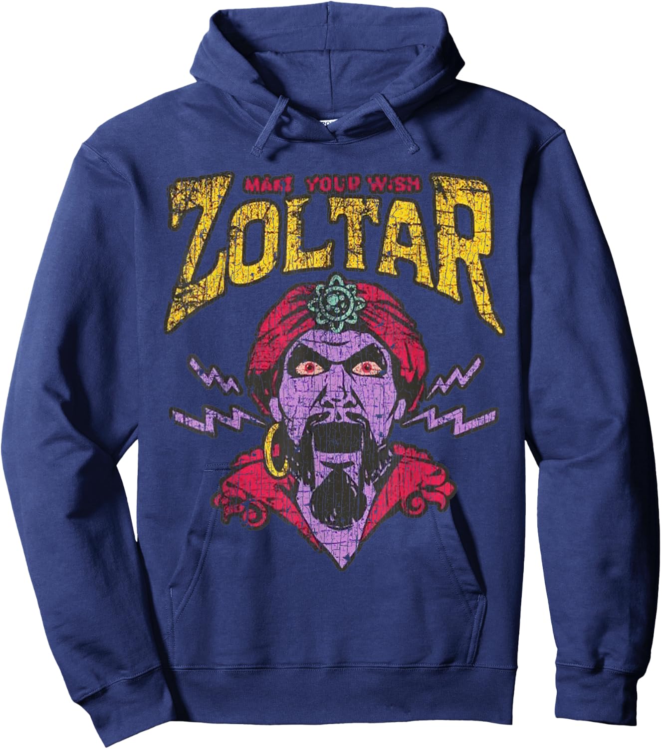 Zoltar Make Your Wish Fortune Teller Card Fairground Amuseme Hoodie - Hoodie | Navy