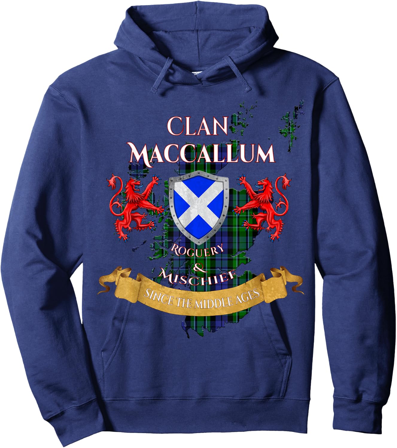 MacCallum Scottish Family Clan Middle Ages Mischief Hoodie - Hoodie | Navy