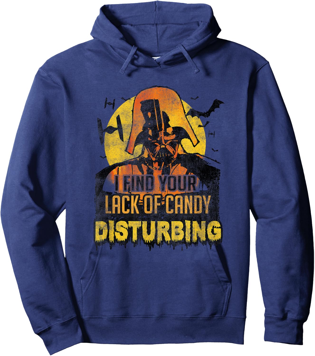 Star Wars Halloween Your Lack Of Candy Is Disturbing Retro Hoodie - Hoodie | Navy