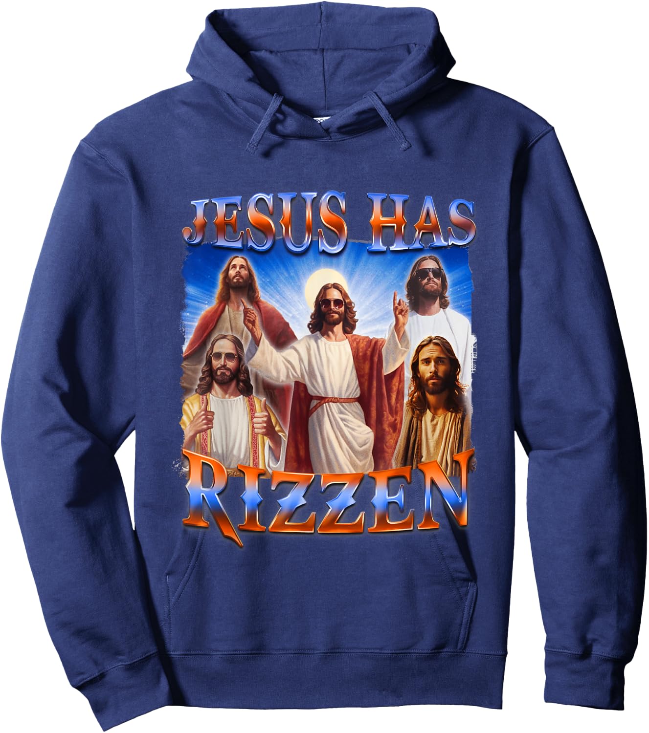 Jesus Has Rizzen Christian Men Women Bible Faith Hoodie - Hoodie | Navy
