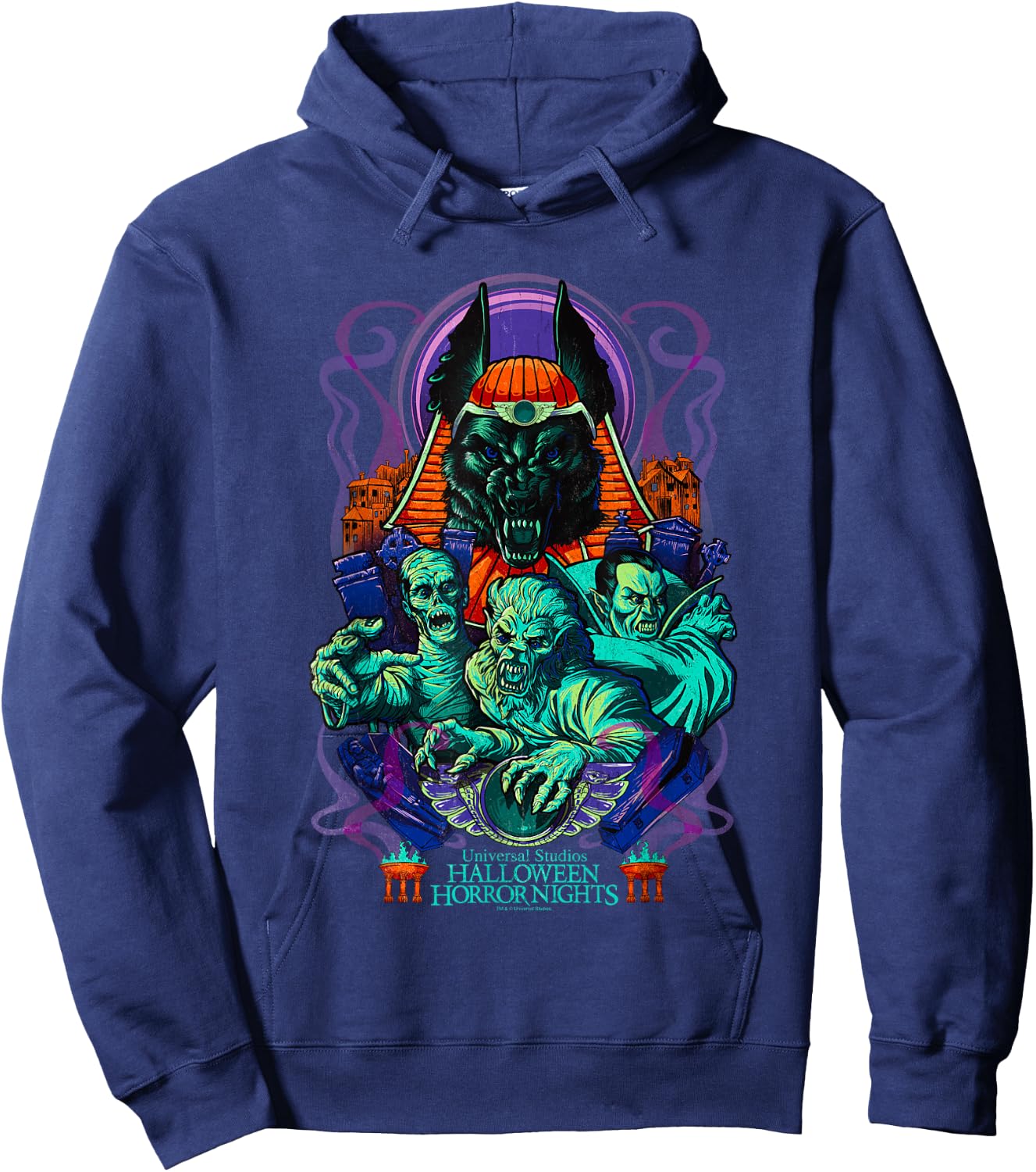 Halloween Horror Nights Universal Monsters The Mummy Hoodie - Hoodie | Navy