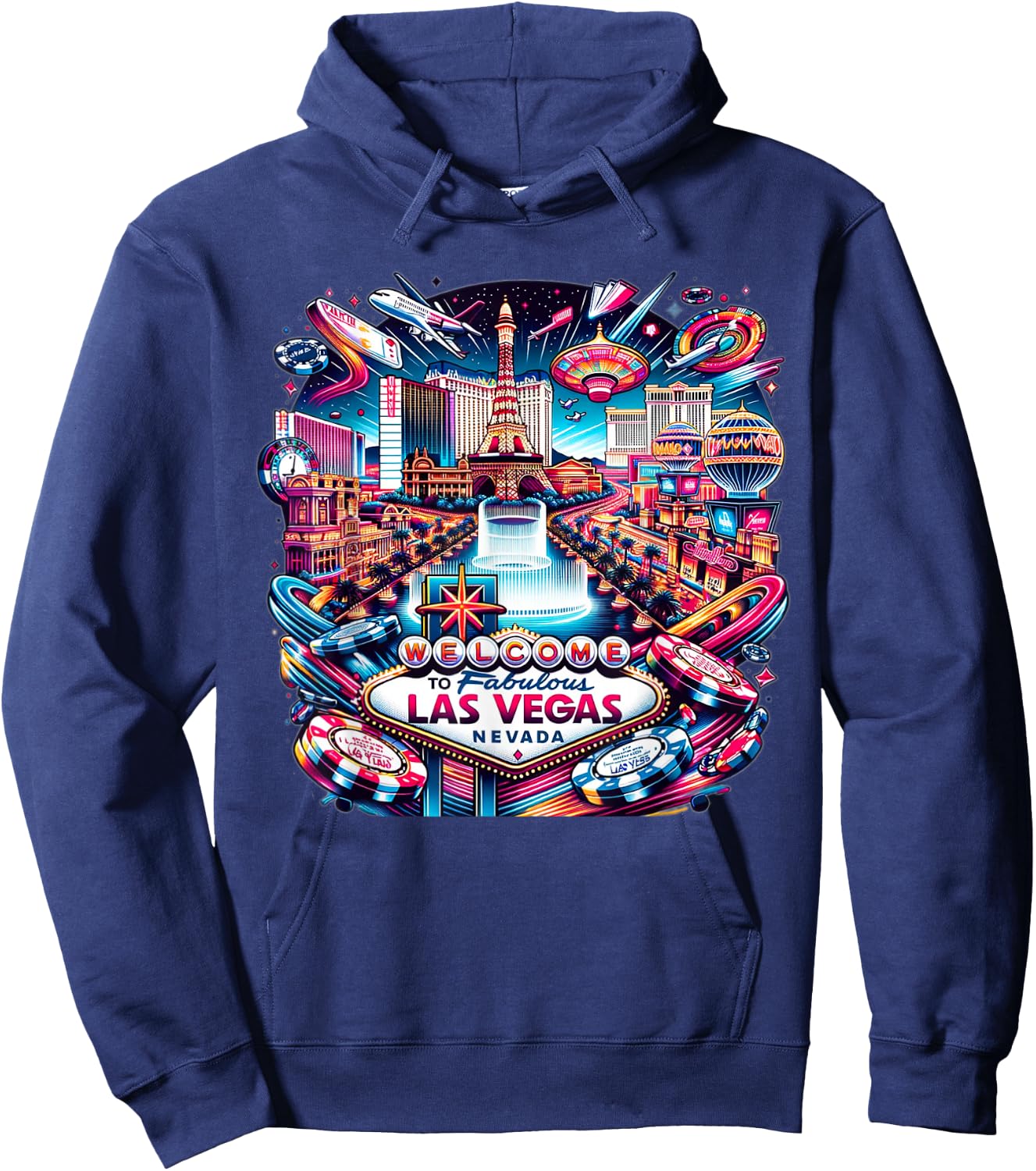 New LAS VEGAS Love Baby for Holidays in Las Vegas Souvenir Hoodie - Hoodie | Navy