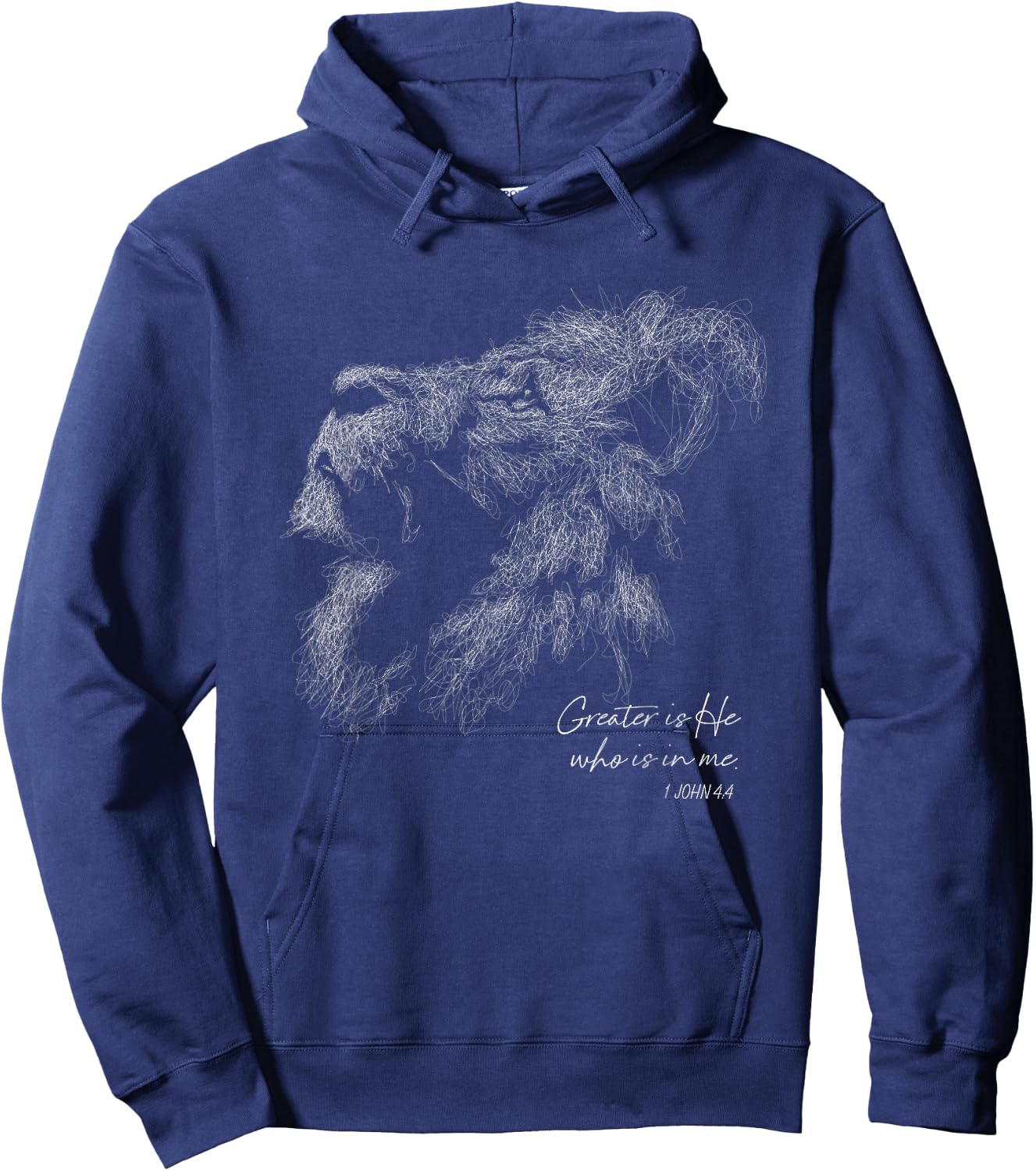 Lion of Judah Christian Hoodie - Hoodie | Navy