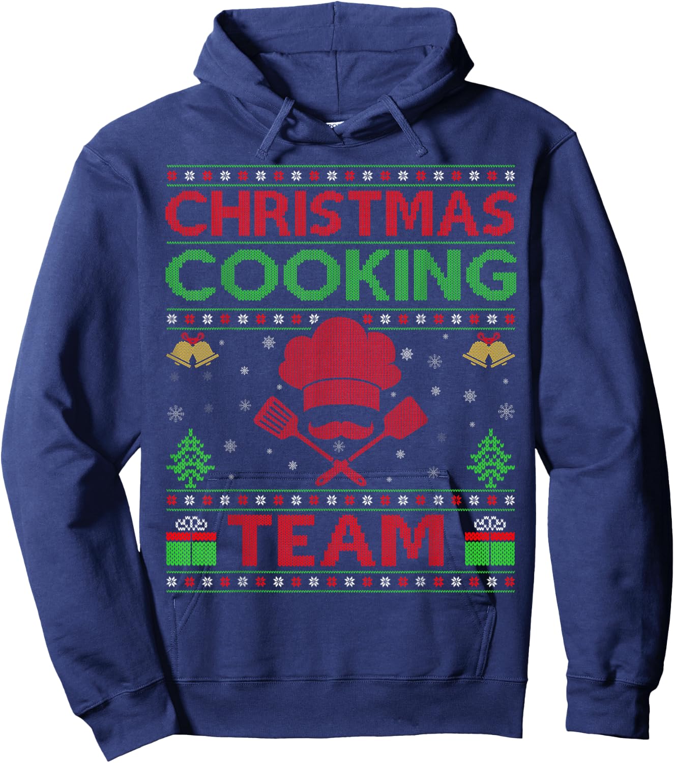 Cookies Squad Cooking Chef Christmas Cooking Team Ugly Hoodie - Hoodie | Navy