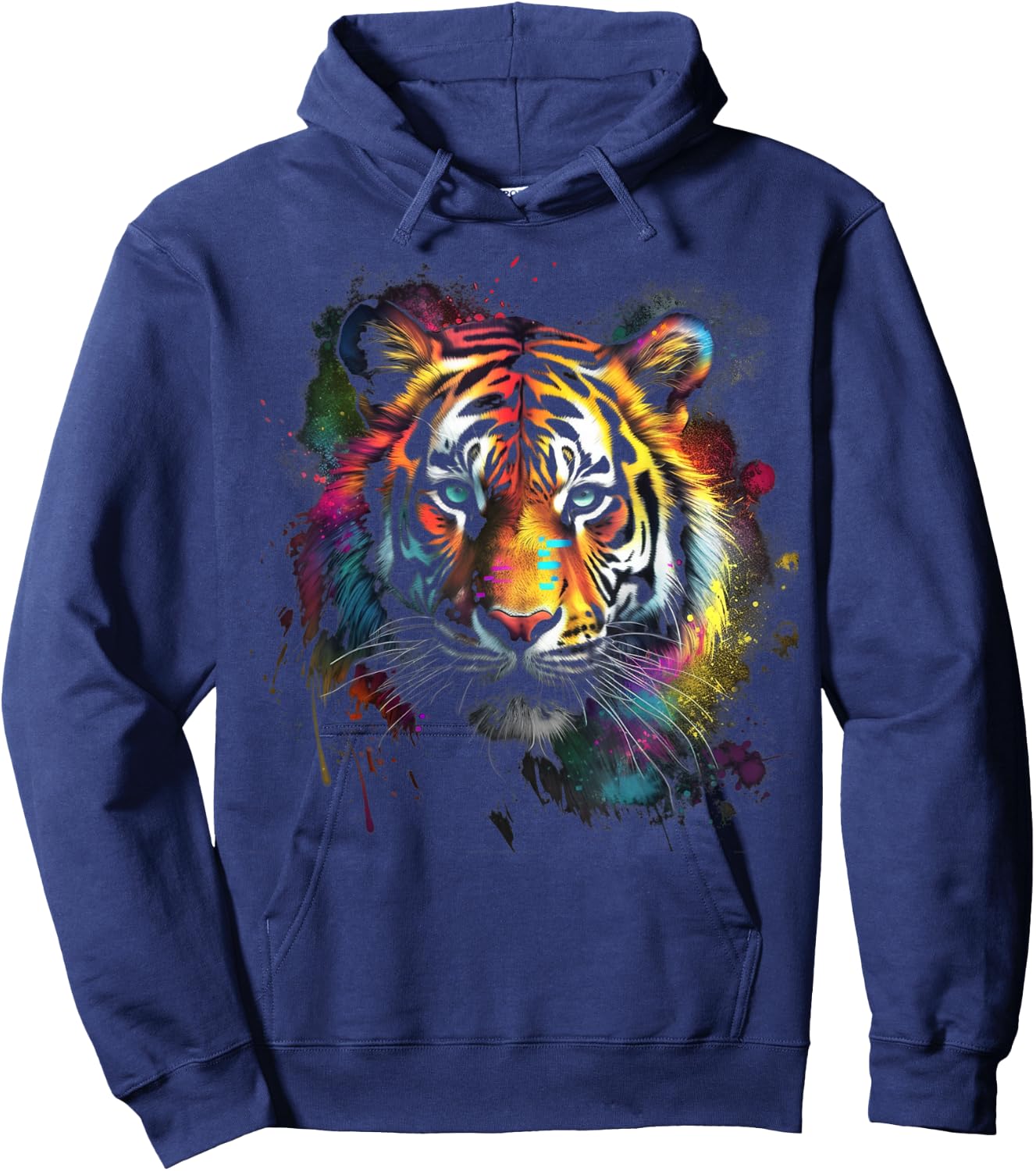 Tiger Animal Pop Art Hoodie - Hoodie | Navy