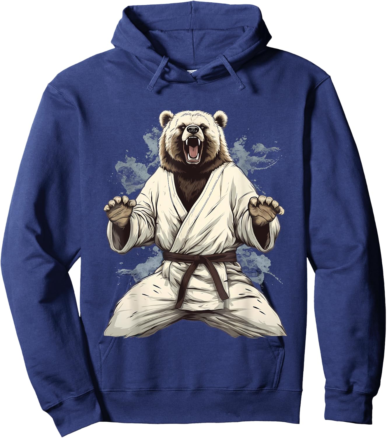 MMA Grizzly Bear Karate Hoodie - Hoodie | Navy