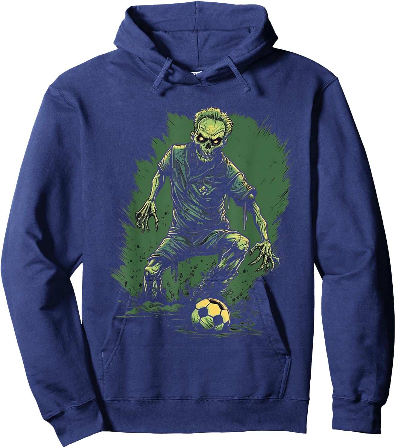 Zombie Soccer Player Halloween Costume Sport Men Boys Hoodie - Hoodie | Navy