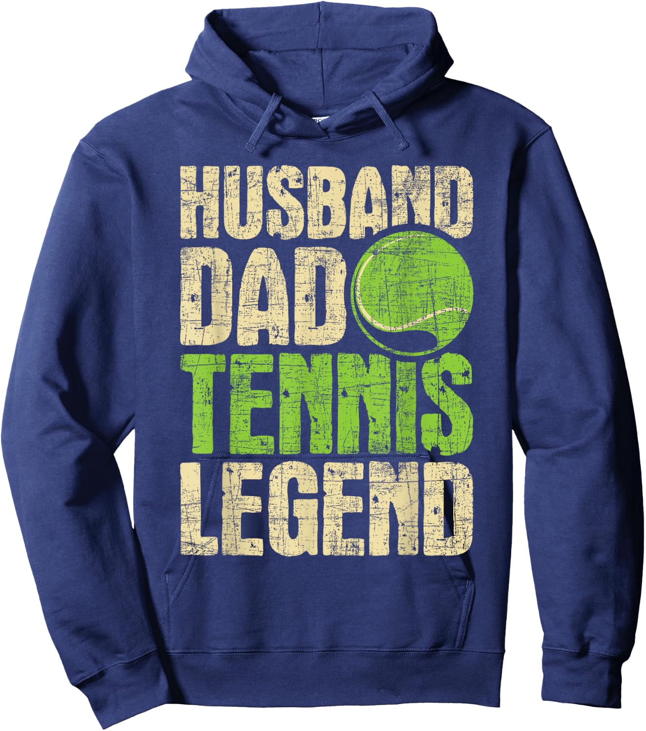 Husband Dad Tennis Legend - Sports Coach Tournament Player Hoodie - Hoodie | Navy