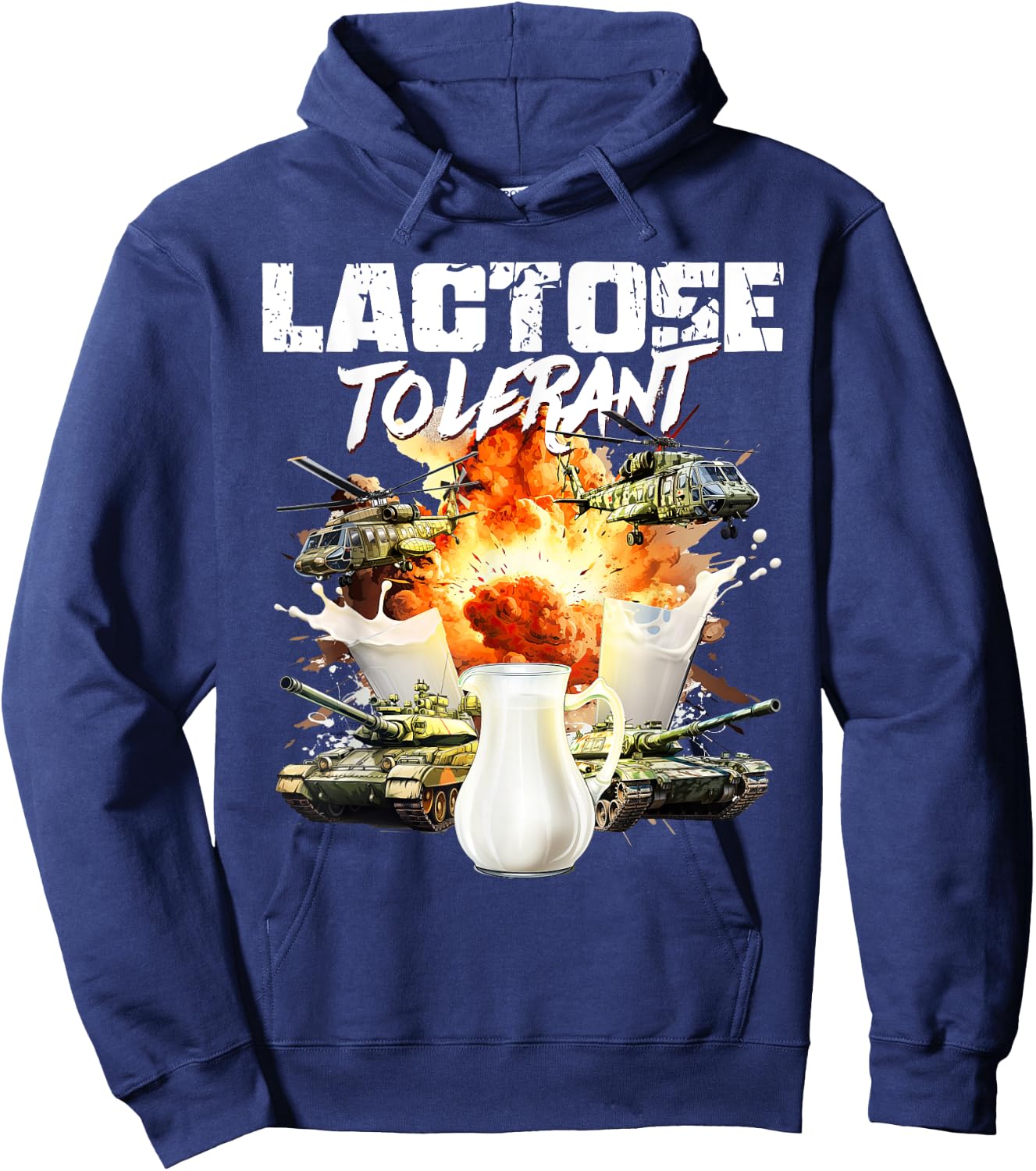 Lactose Tolerant Hoodie - Hoodie | Navy