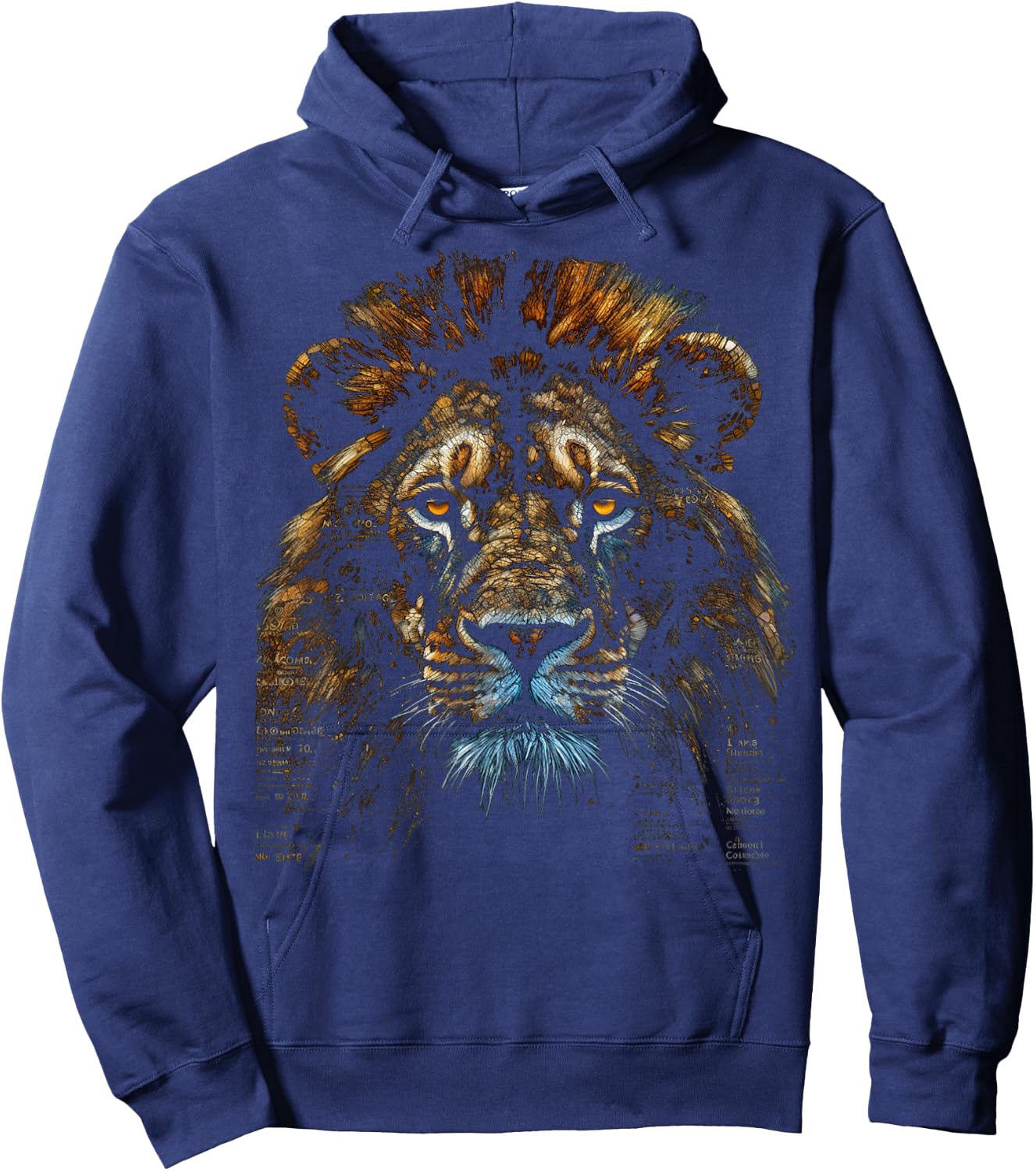 Lion Fantasy Art - Animal Lion Hoodie - Hoodie | Navy