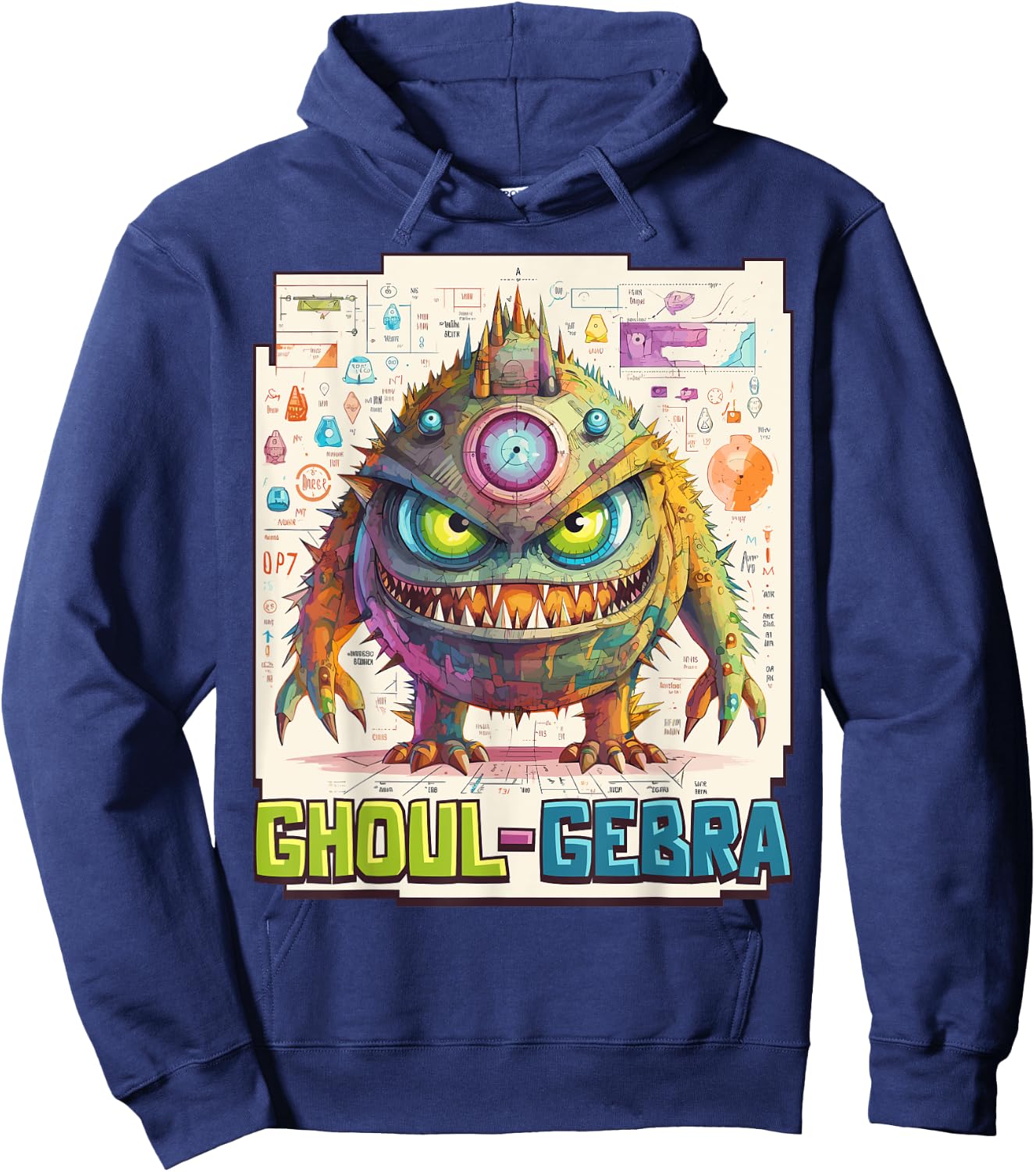 Ghoul-gebra - Funny Halloween Math Teacher Student Algebra Men Women Hoodie - Hoodie | Navy