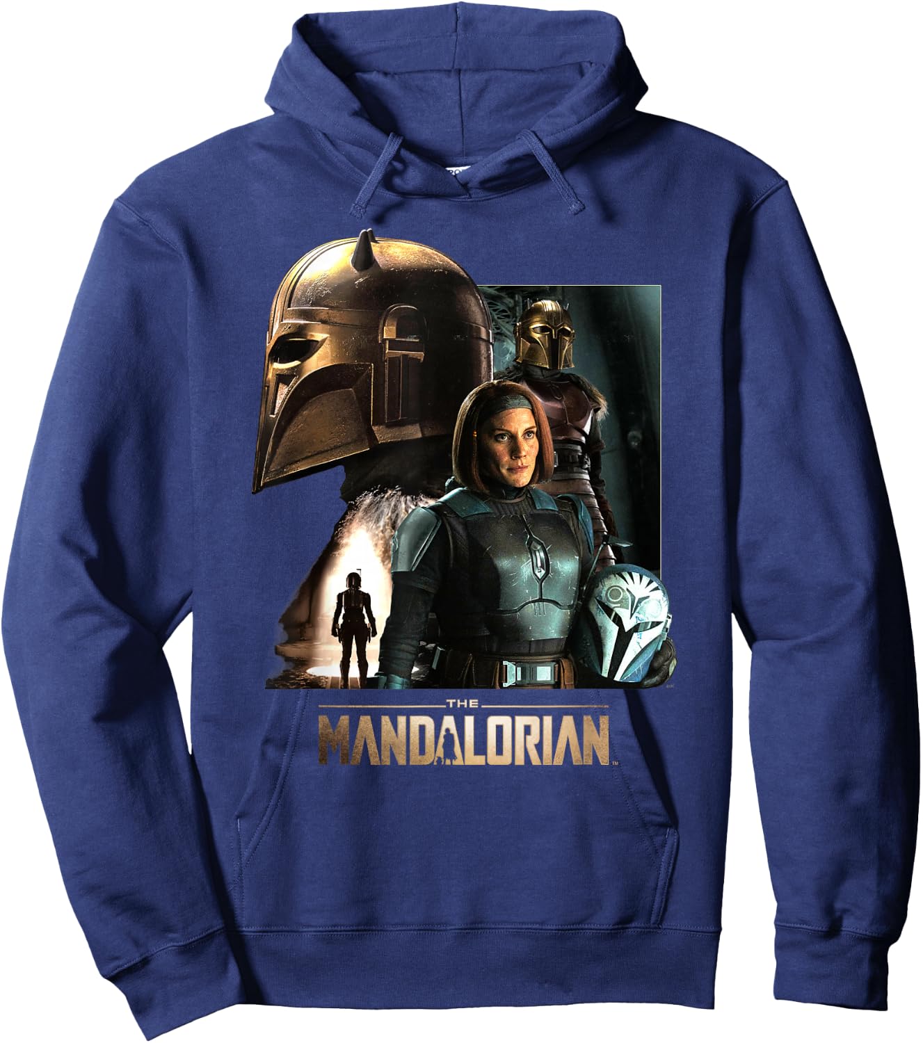 Star Wars The Mandalorian Season 3 the Armorer and Bo-Katan Hoodie - Hoodie | Navy
