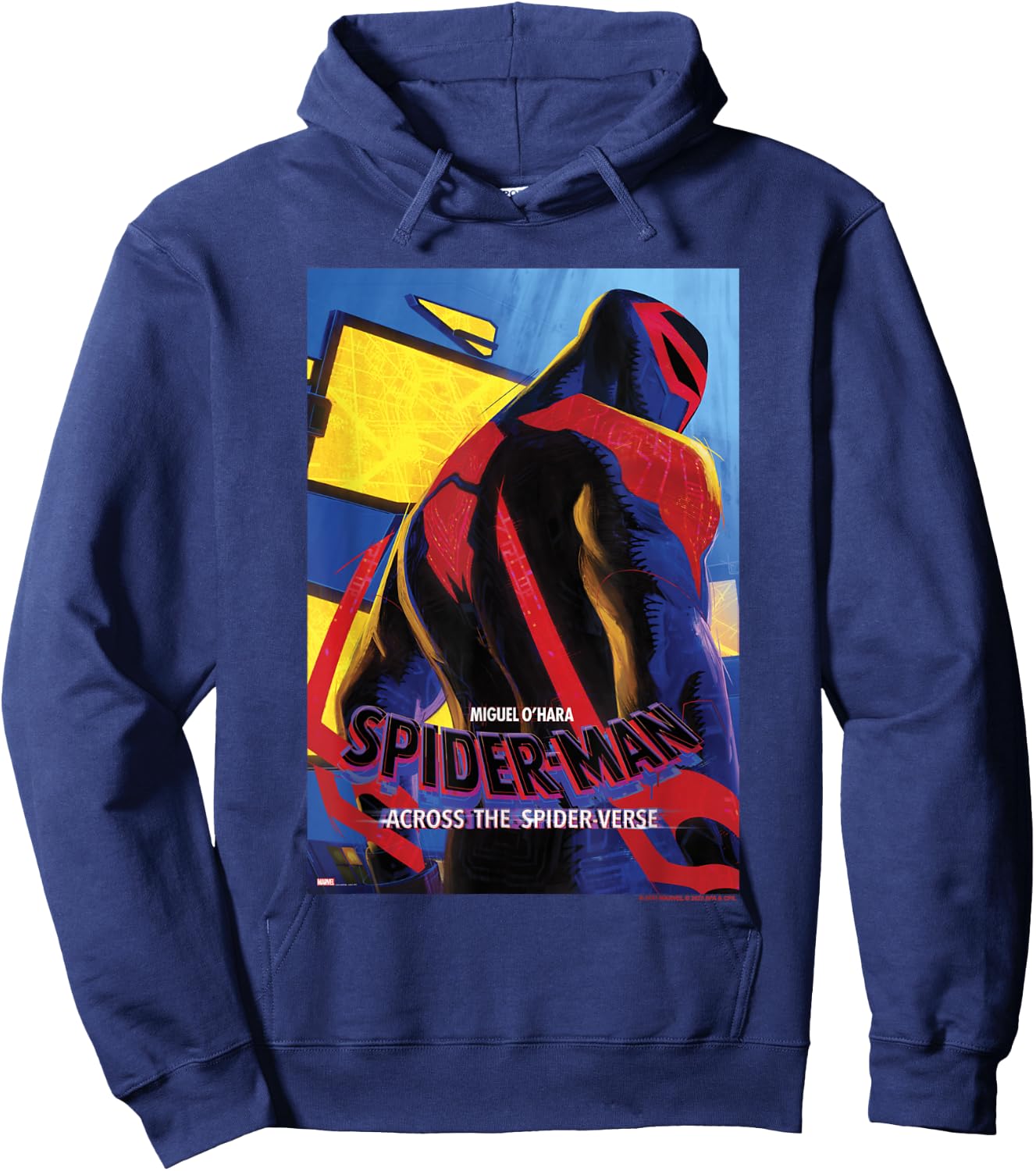 Marvel Spider-Man Across The Spider-Verse Part 1 Miguel Back Hoodie - Hoodie | Navy