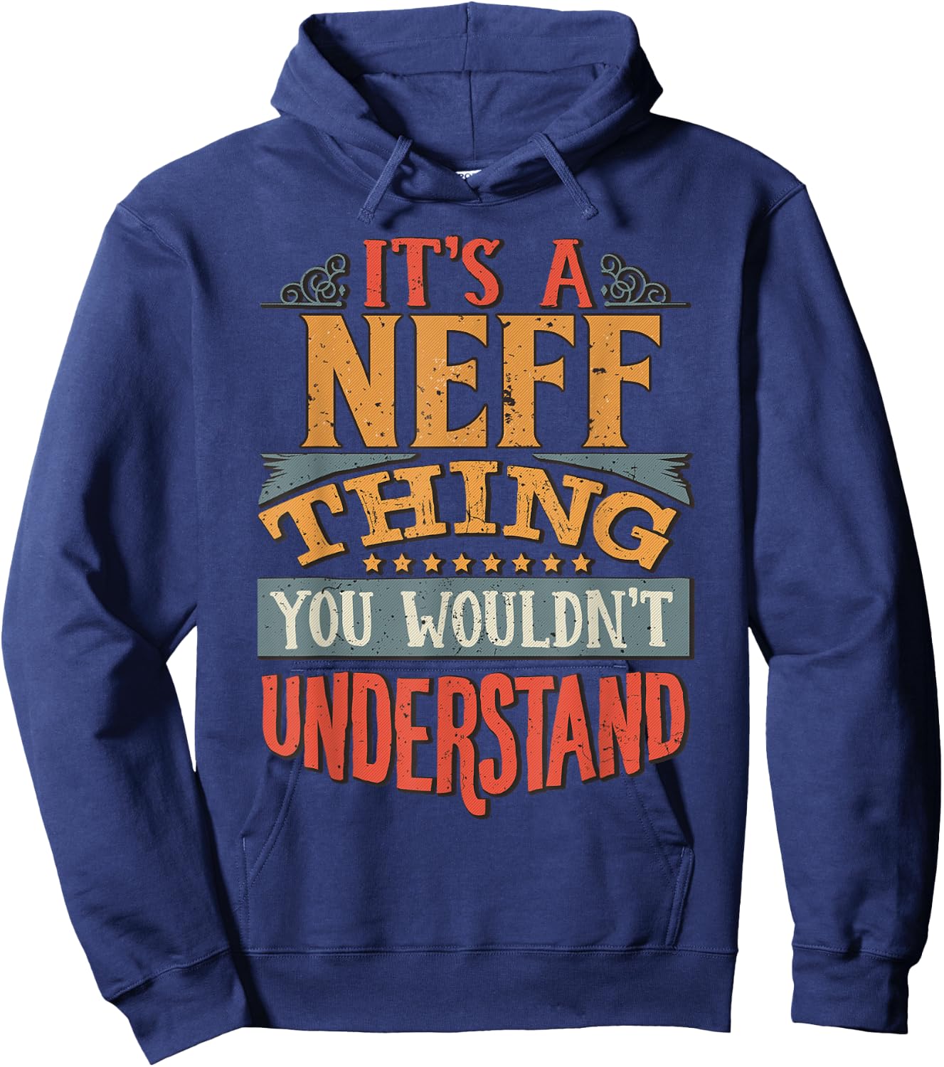 Neff Name - Kids, Black, Small Hoodie - Hoodie | Navy