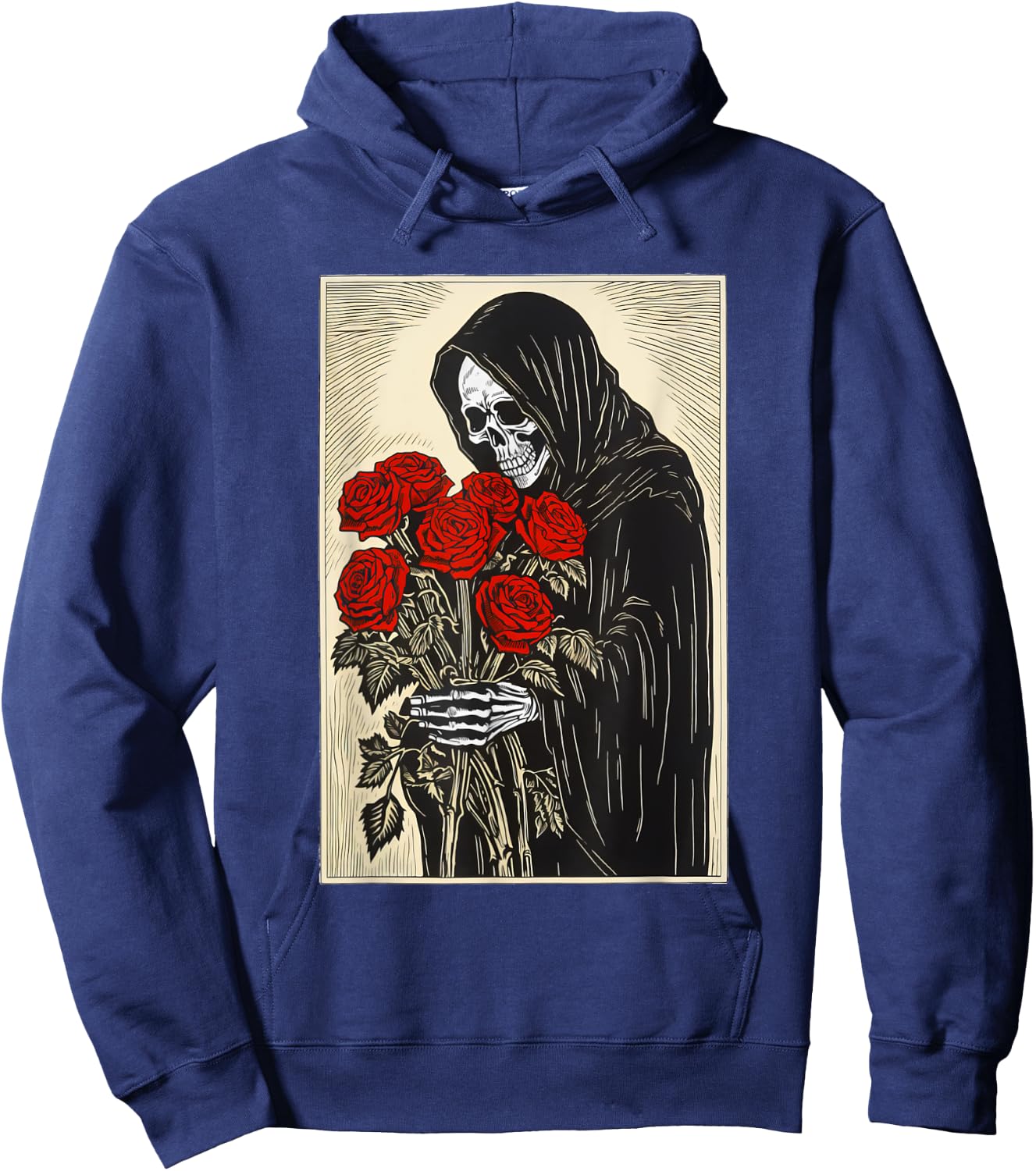 Grim Reaper Smelling The Roses Hoodie - Hoodie | Navy