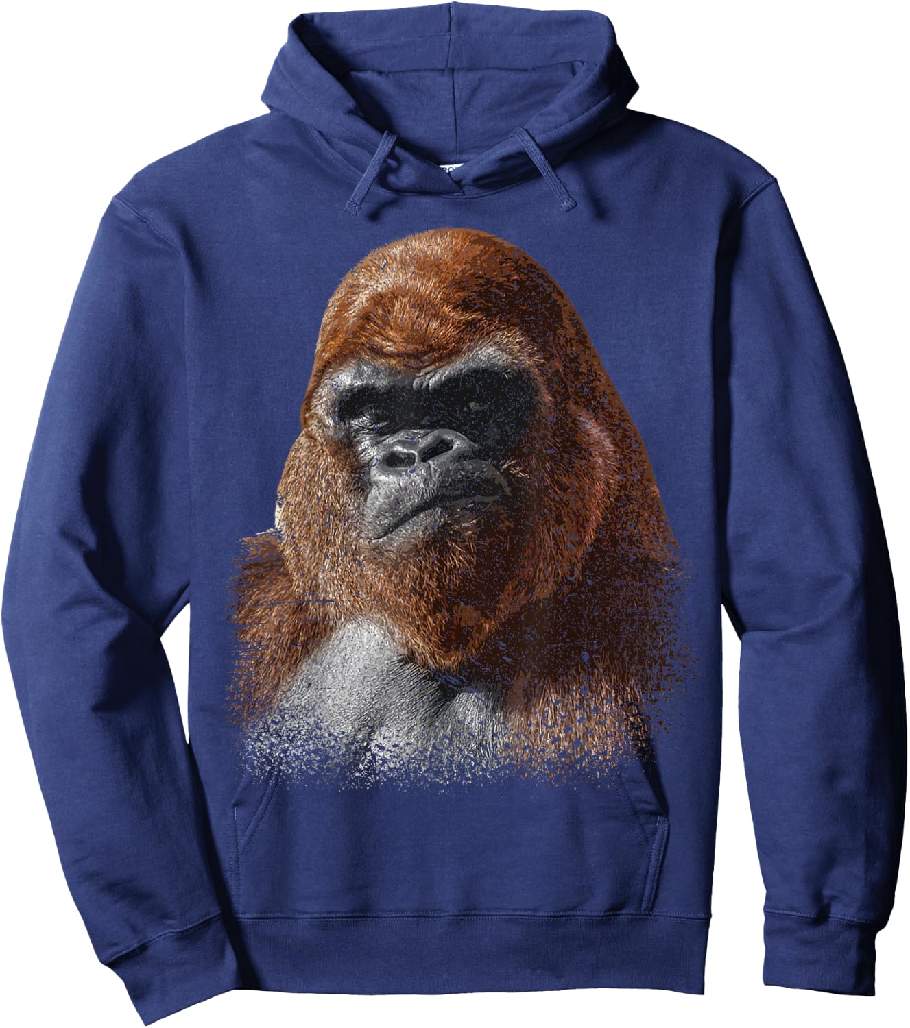 Cool Gorilla Art Boys Kids Toddlers Ape Wildlife Zoo Hoodie - Hoodie | Navy