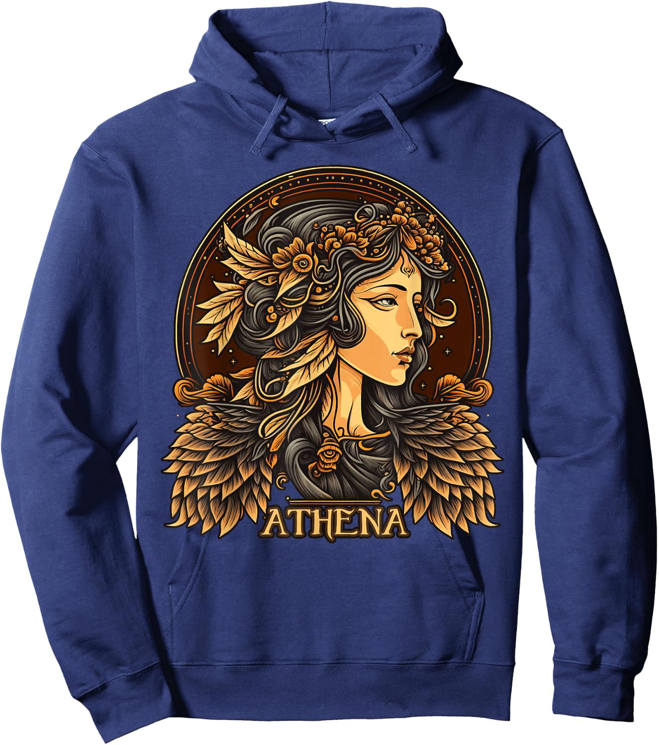 Greek Mythology Ancient Goddess Athena Olympian Deity Hoodie - Hoodie | Navy