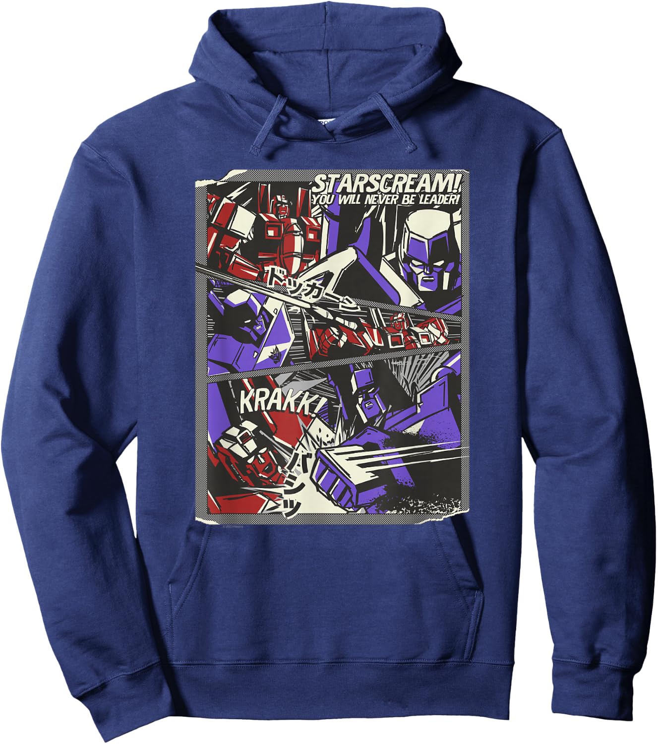 Transformers Starscream Will Never Be Leader Japanese Comic Hoodie - Hoodie | Navy