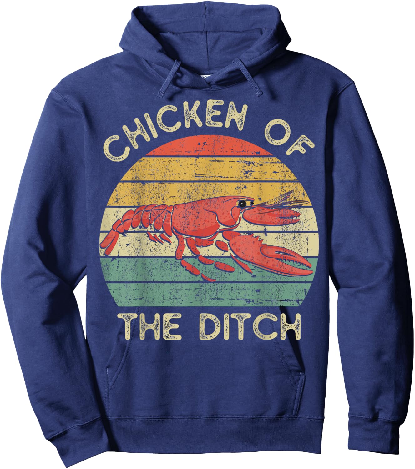 Louisiana State New Orleans Mardi Gras Chicken of the ditch Hoodie - Hoodie | Navy