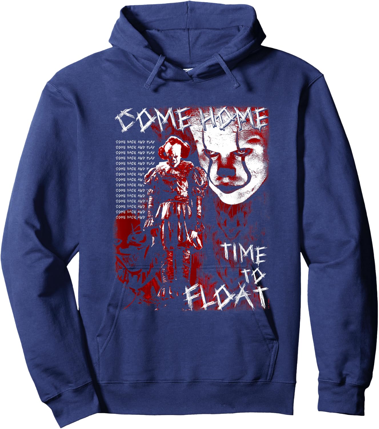 IT: Chapter Two Pennywise Time To Float Halloween Hoodie - Hoodie | Navy
