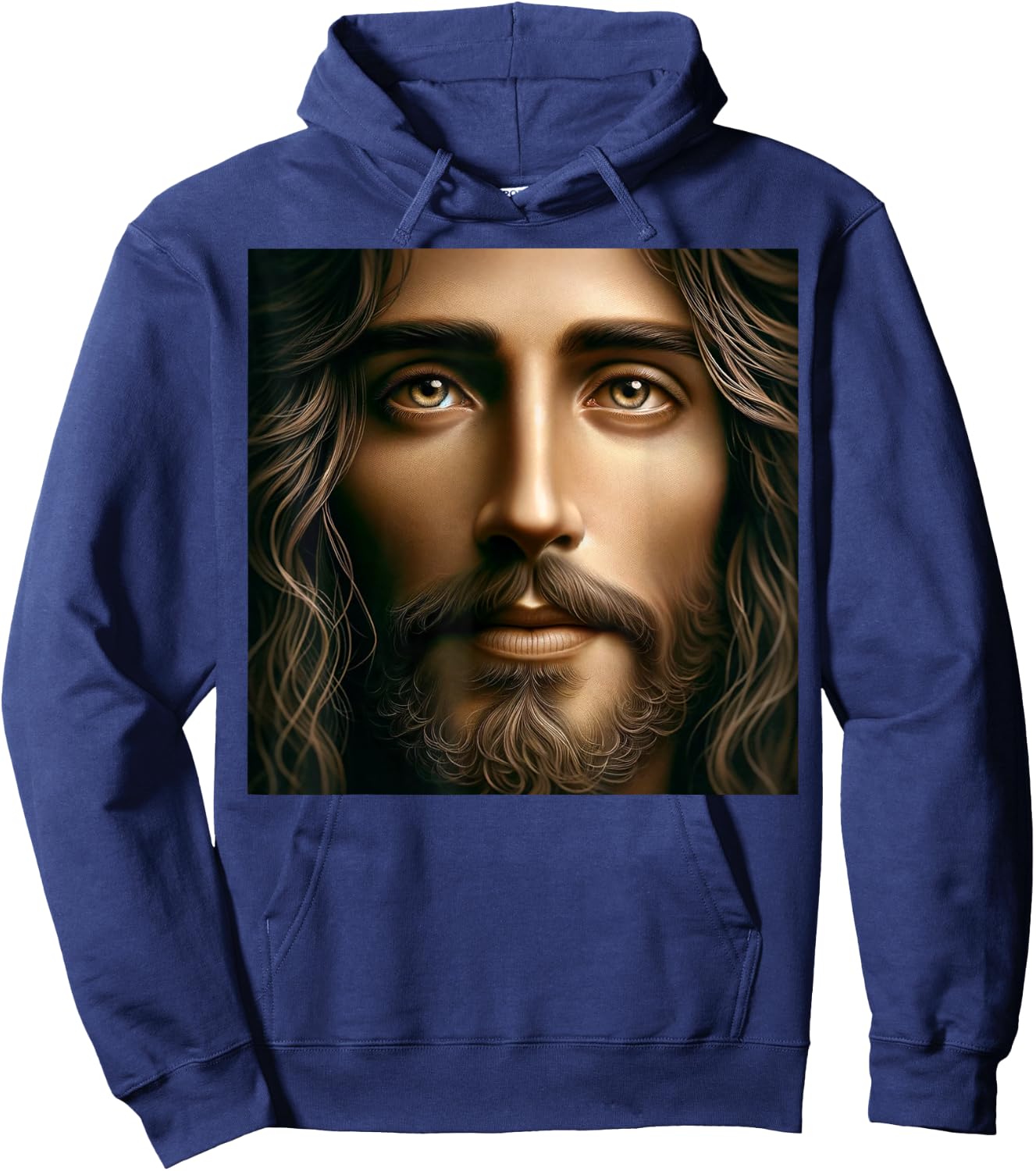 Jesus' Face Hoodie - Hoodie | Navy