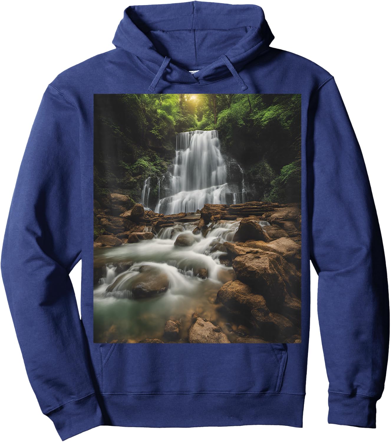 Waterfall Style Life: Pastel Falls And Nature Calls Hoodie - Hoodie | Navy