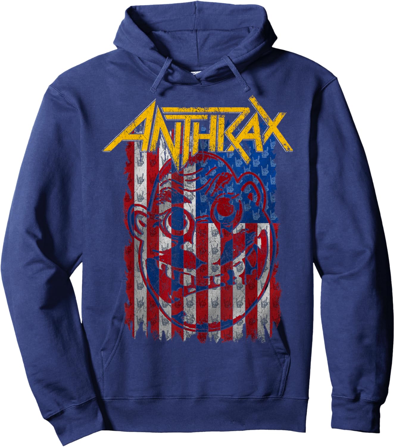 Anthrax – Flag Hoodie - Hoodie | Navy