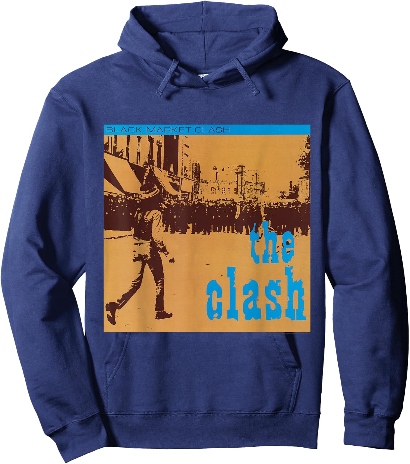 The Clash - Black Market Clash Hoodie - Hoodie | Navy