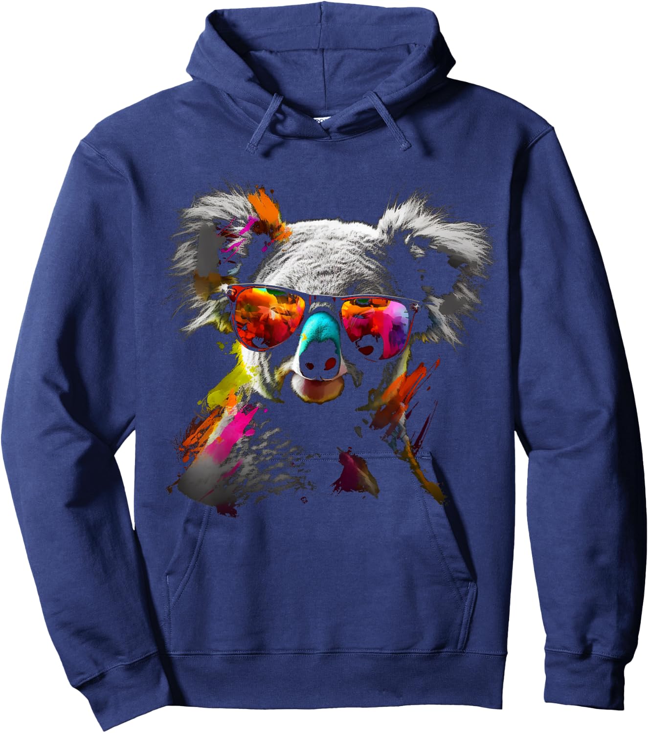 Koala Sunglasses Colourful Animal Design Art Animal Koala Hoodie - Hoodie | Navy
