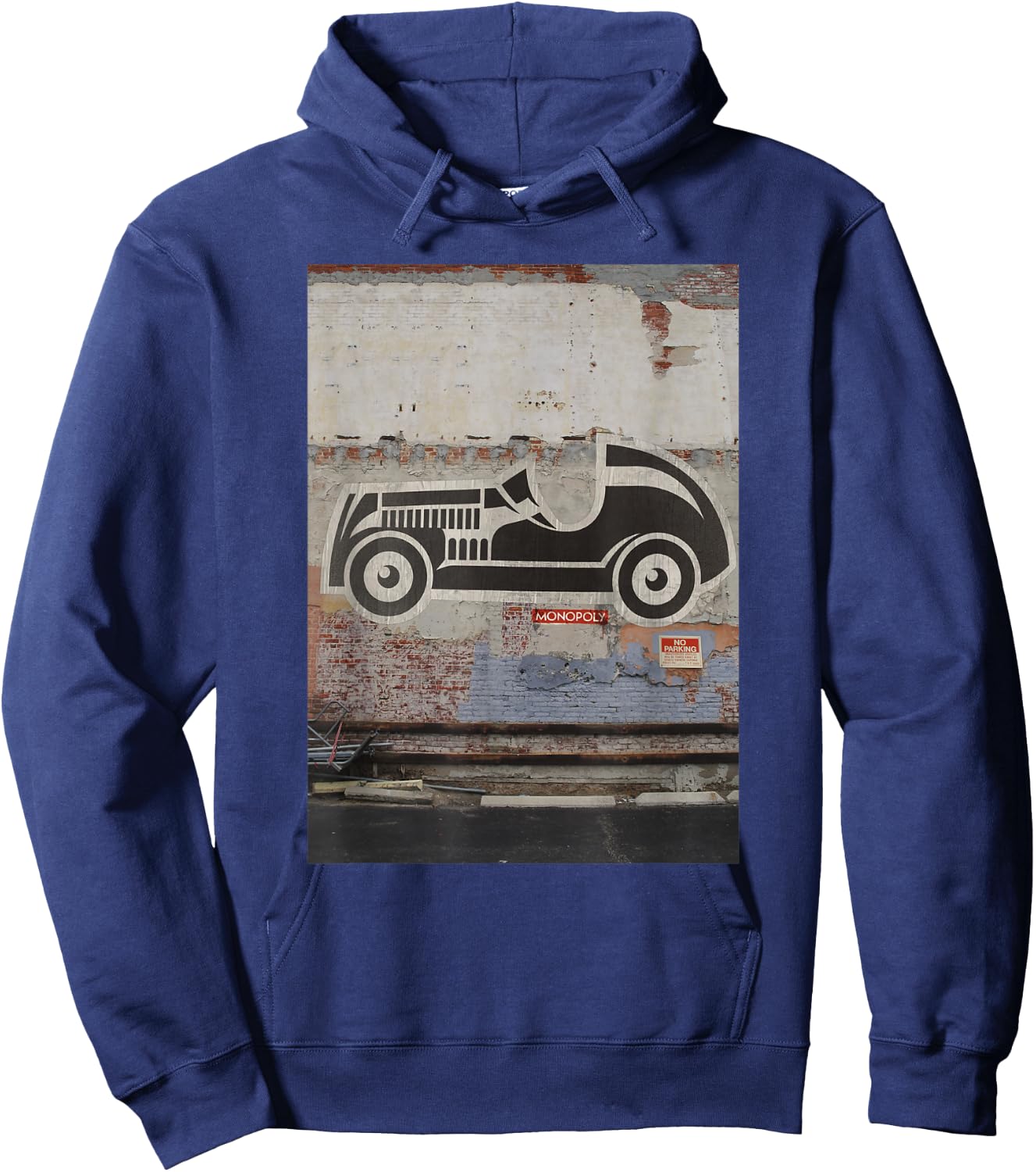 Monopoly Car Street Art Game Piece Poster Hoodie - Hoodie | Navy